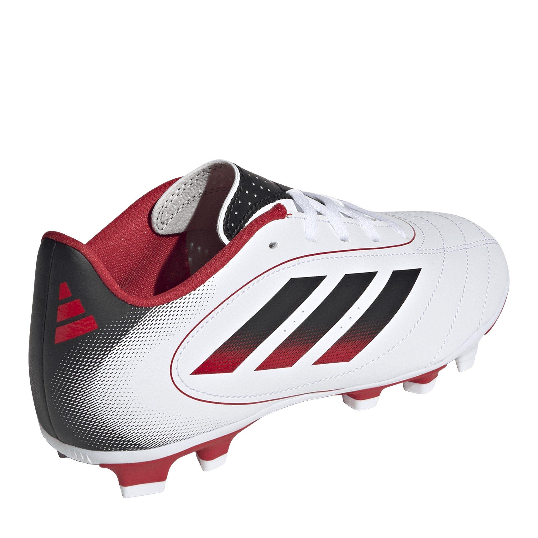 Hvid/Sort 09 - adidas - Goletto VIII Juniors Firm Ground Football Boots - 4