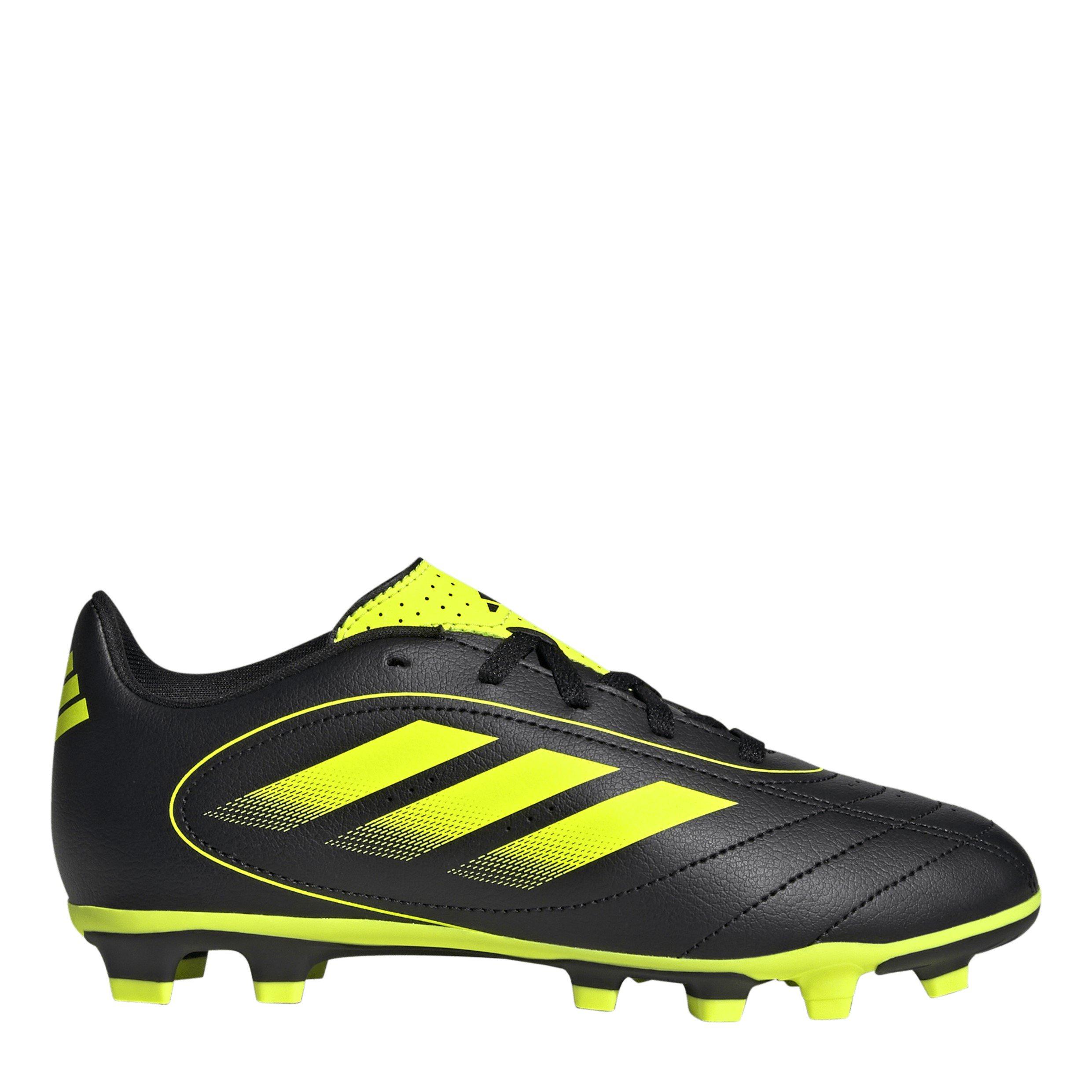 Adidas Boys Goletto Ix Club Juniors Firm Ground Boots - Black/Lemon - 5.5 (38.7)