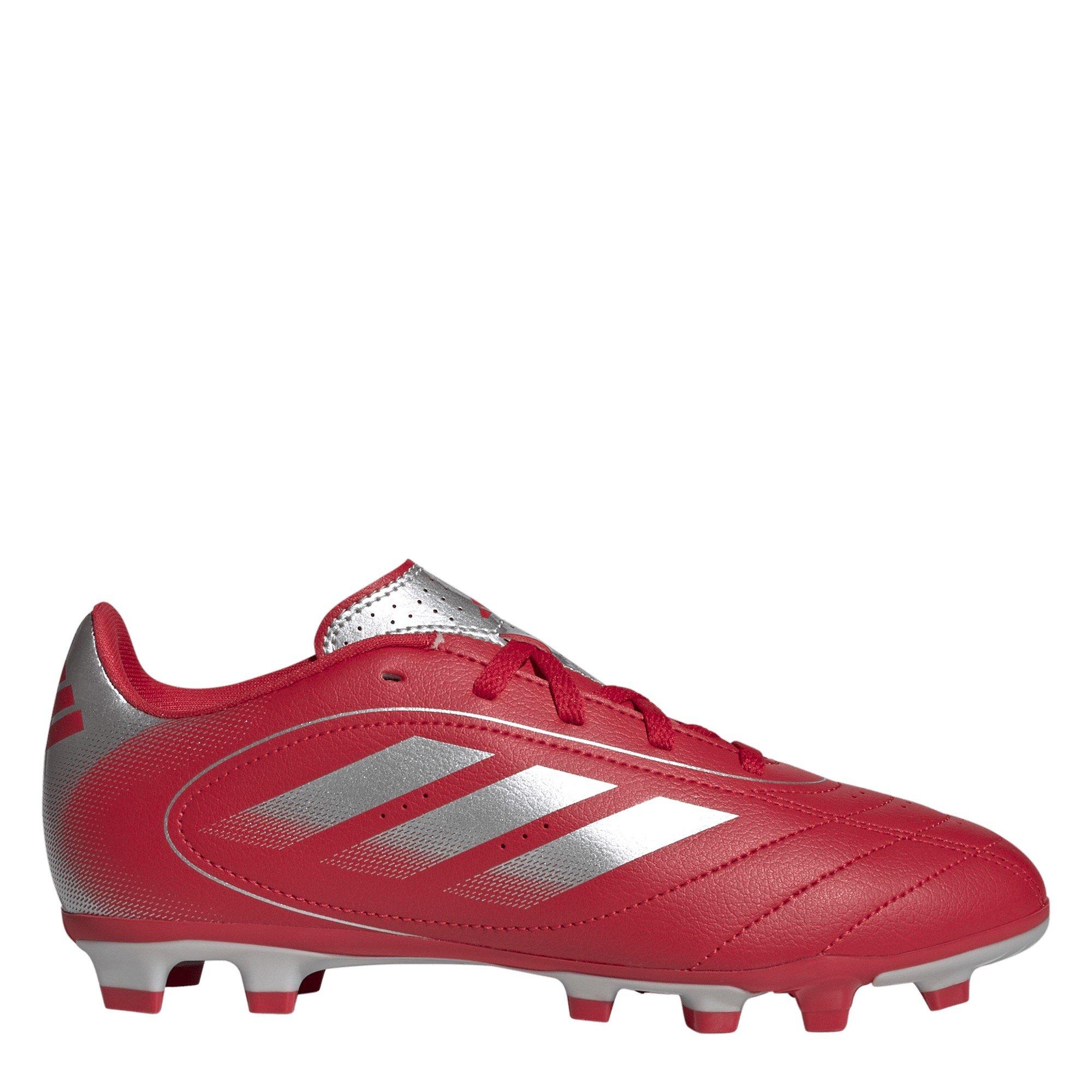 Adidas Boys Goletto Ix Club Juniors Firm Ground Boots - Red/Silver - 5.5 (38.7)
