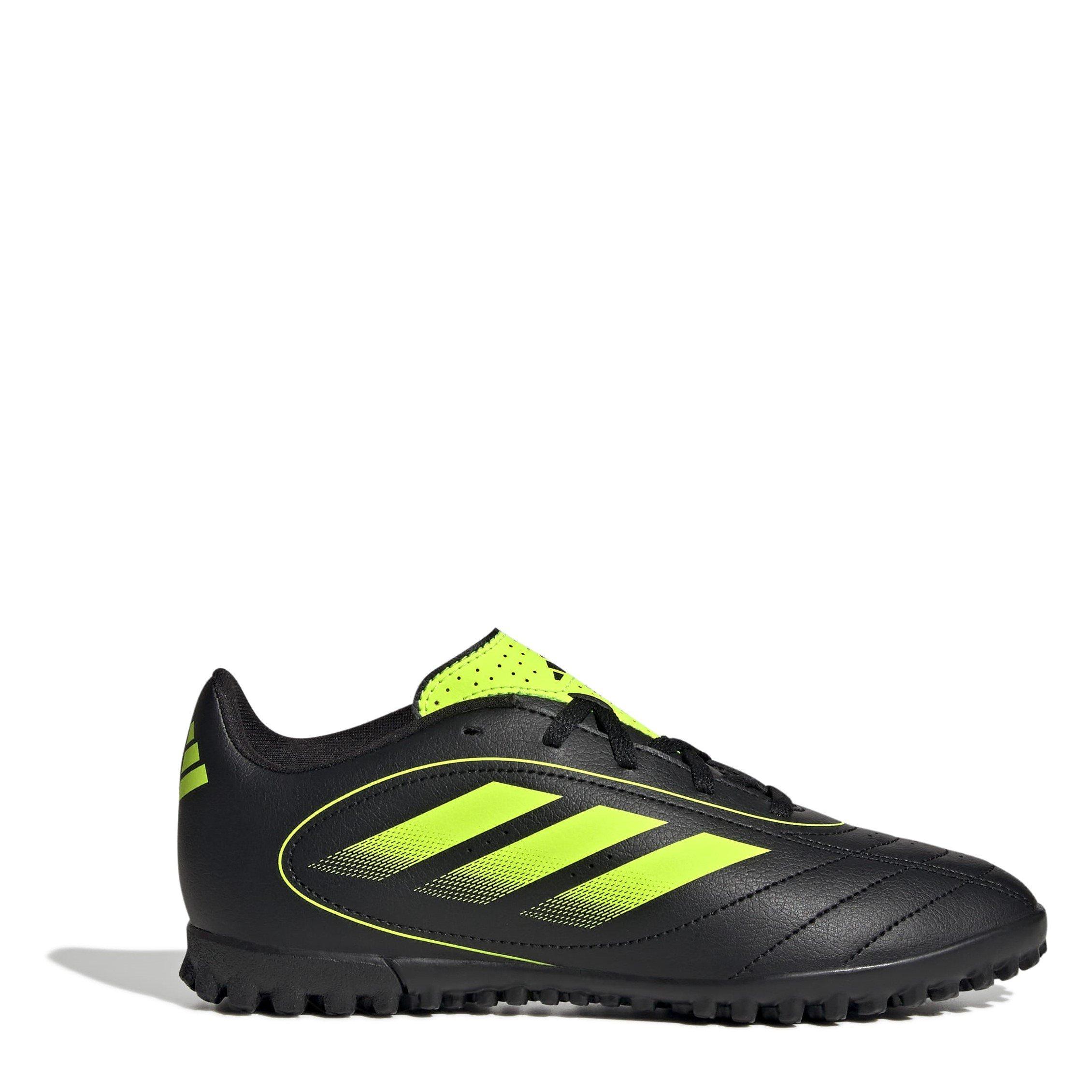 Adidas Boys Goletto Juniors Astro Turf Football Boots - Black/Lemon - 5.5 (38.7)