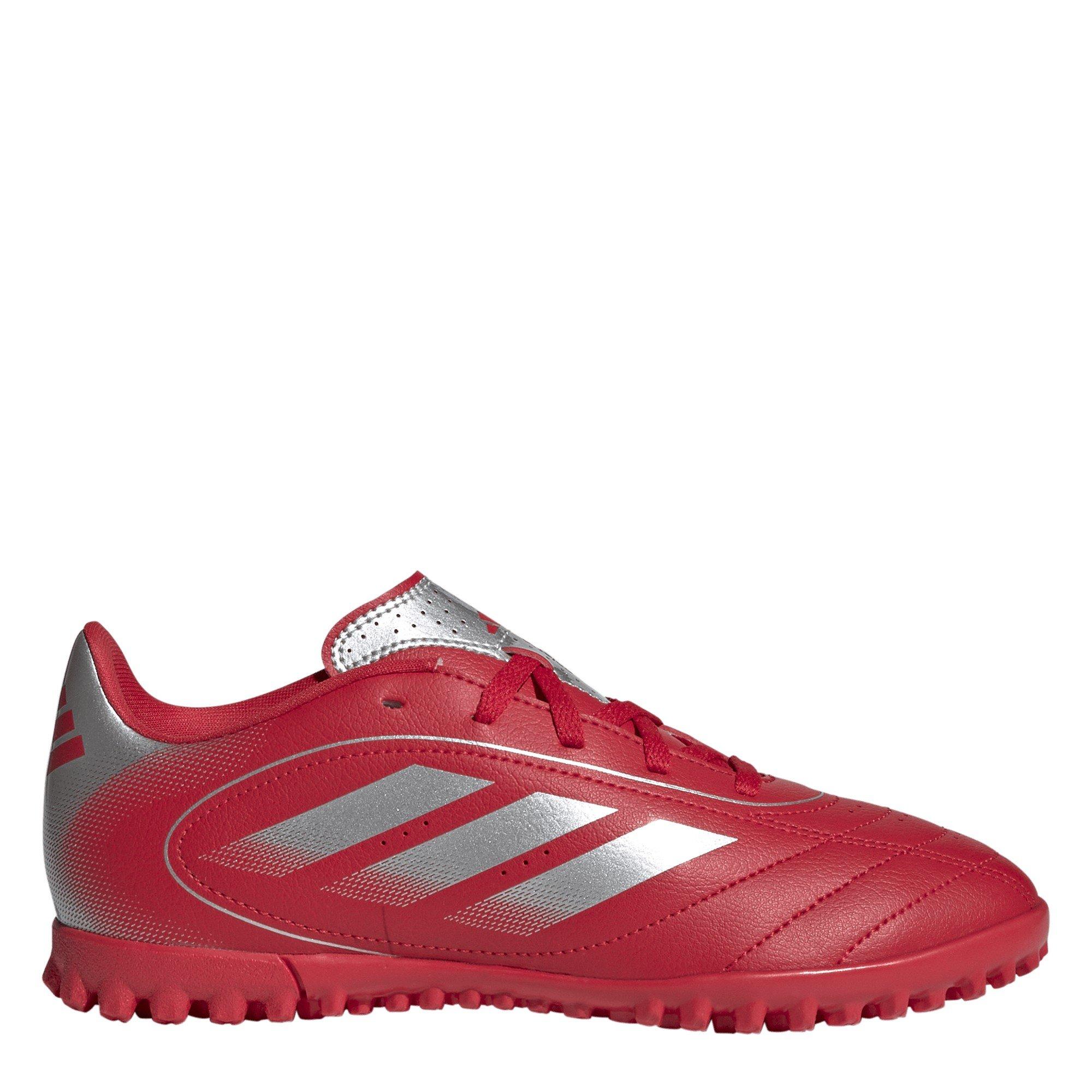 Adidas Boys Goletto Juniors Astro Turf Football Boots - Red/Silver - 5.5 (38.7)