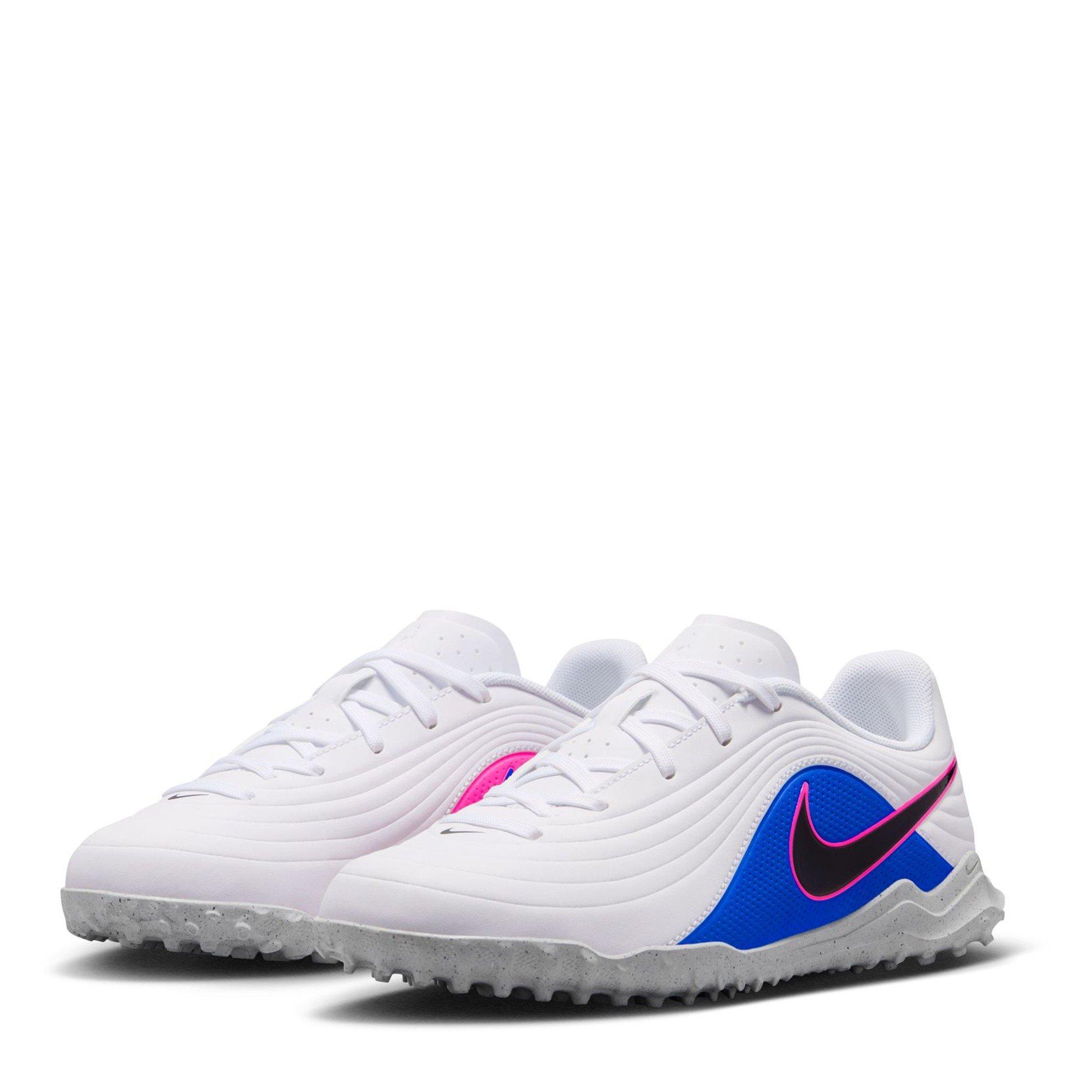 Blau/Weiß/Rosa - Nike - Tiempo Club Junior Astro Turf Football Boots - 4