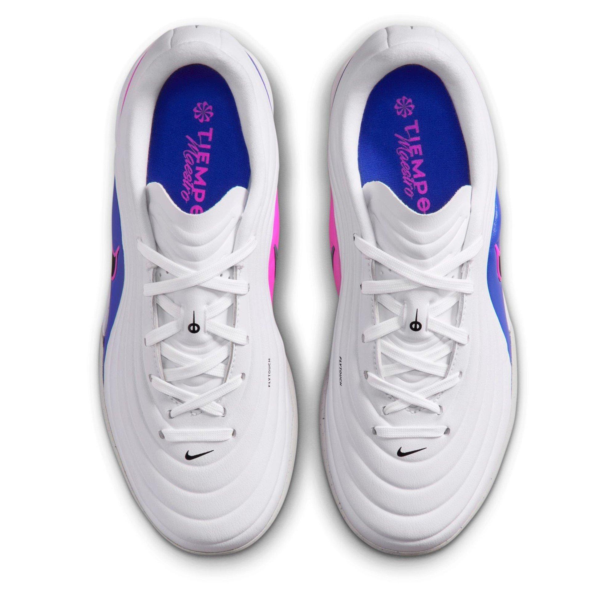 Blauw/Wit/Roze - Nike - Tiempo Academy Junior Astro Turf Football Boots - 6