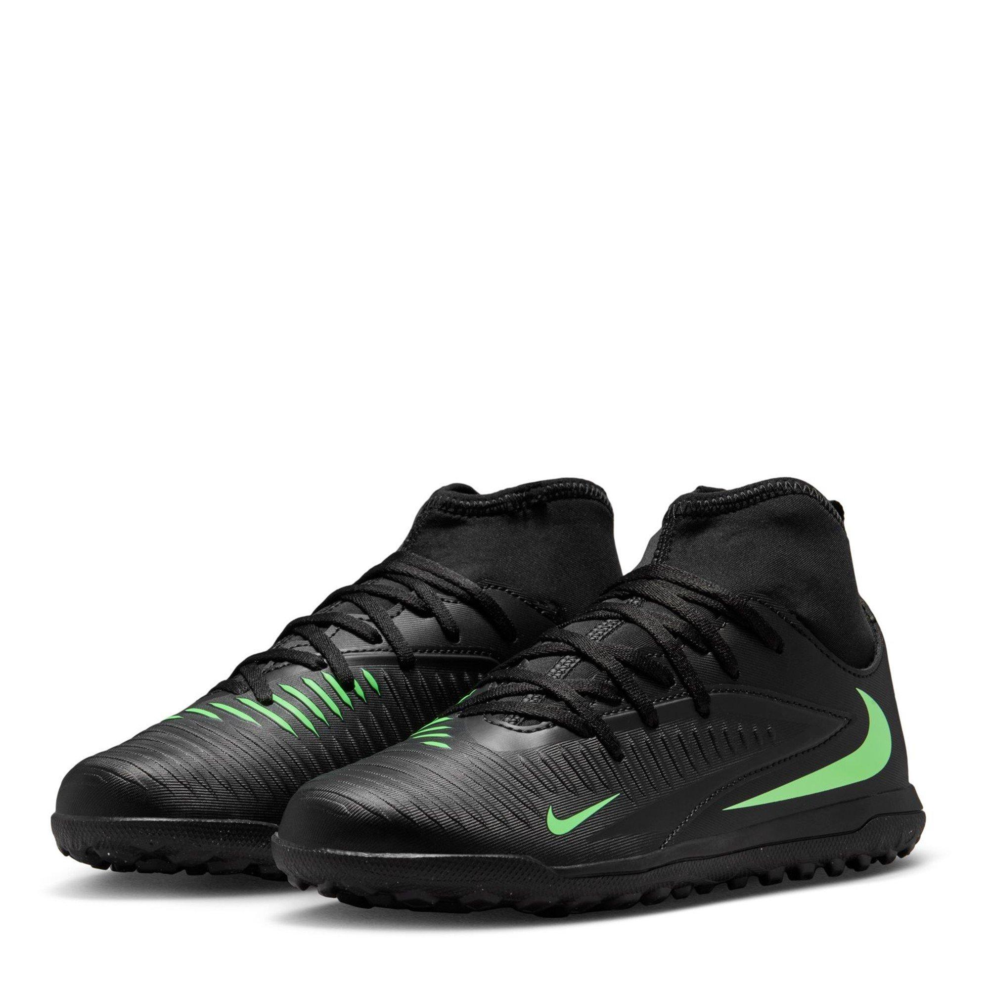 Black/Green - Nike - Phantom Club Juniors Astro Turf Football Boots - 4