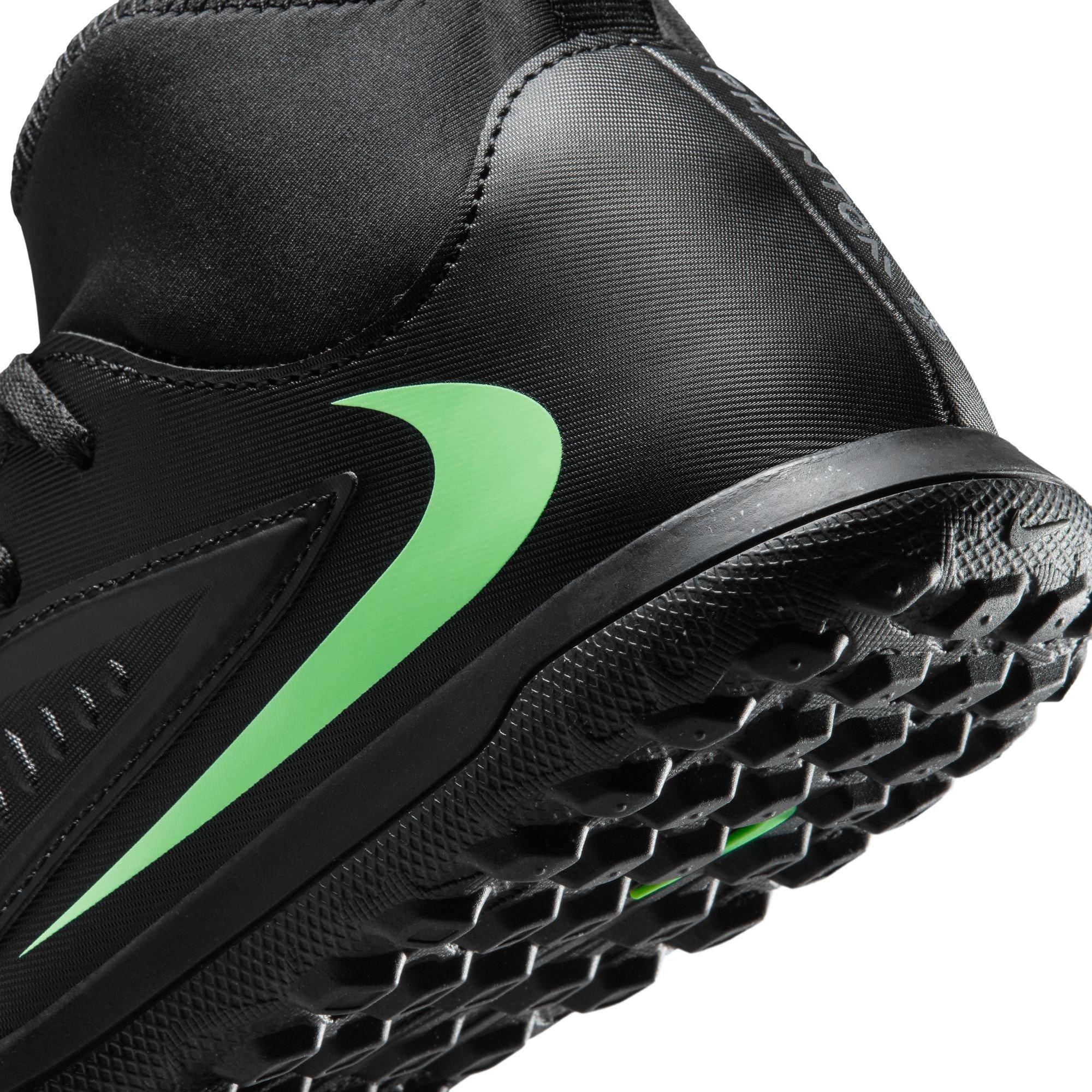 Black/Green - Nike - Phantom Club Juniors Astro Turf Football Boots - 8
