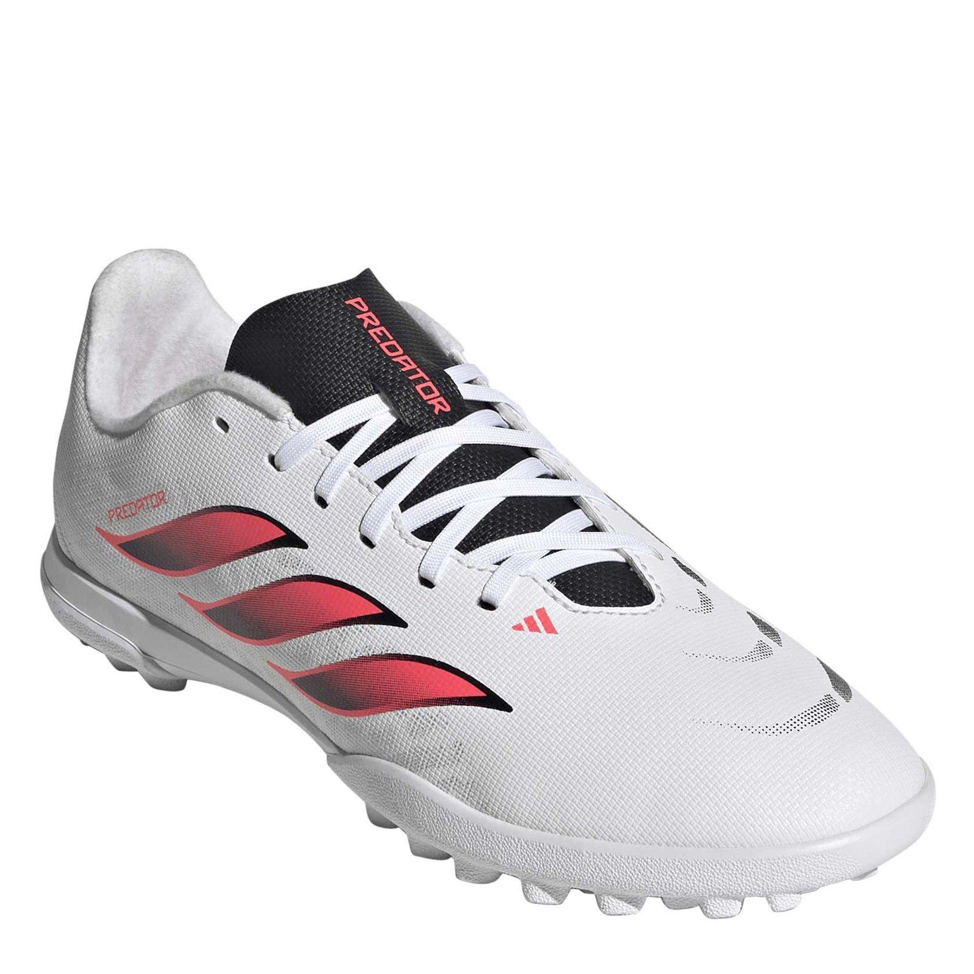 Wit/Koraal - adidas - Kids' Predator Club Astro Turf Football Boots - 3