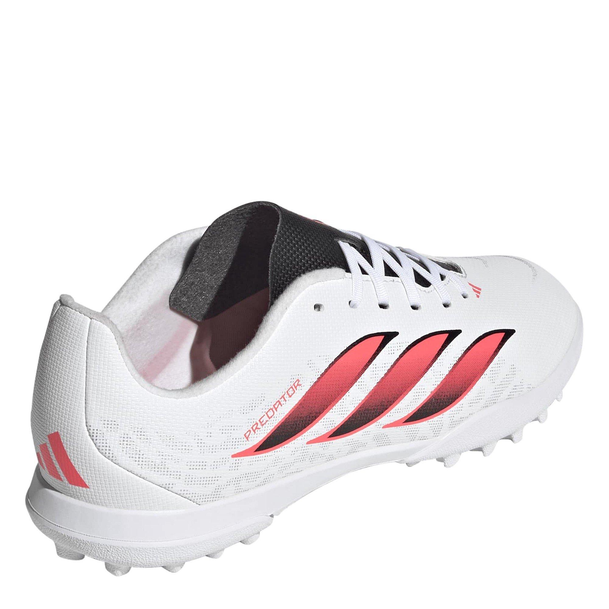 Wit/Koraal - adidas - Kids' Predator Club Astro Turf Football Boots - 4