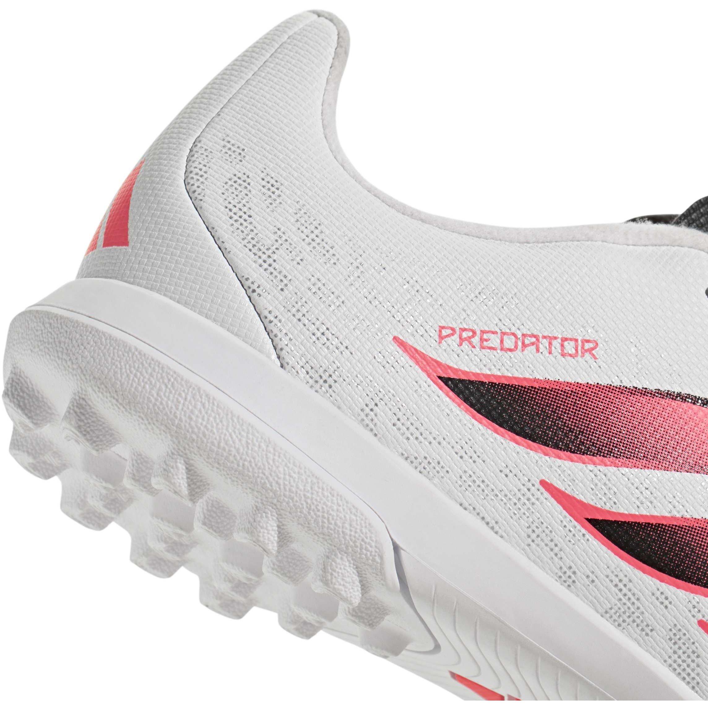 Wit/Koraal - adidas - Kids' Predator Club Astro Turf Football Boots - 8
