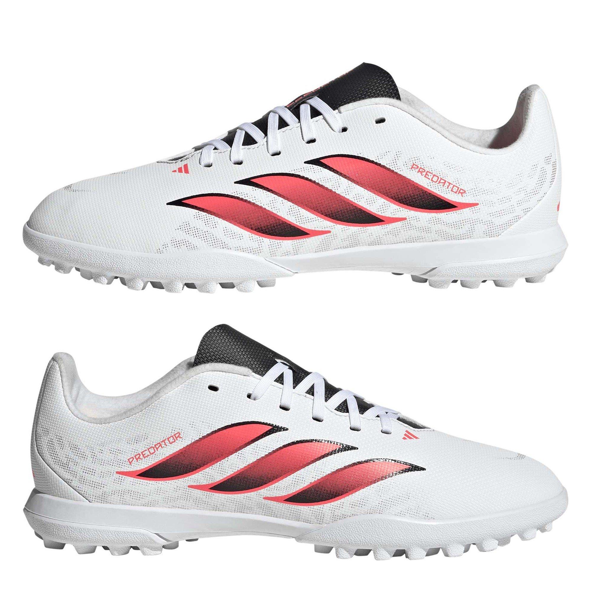 Wit/Koraal - adidas - Kids' Predator Club Astro Turf Football Boots - 9