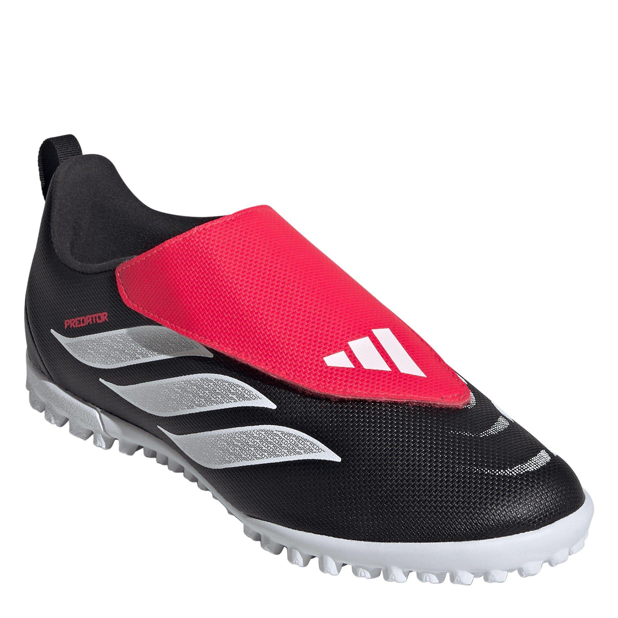 Black/Red - adidas - Predator Club Junior Astro Turf Football Boots - 3