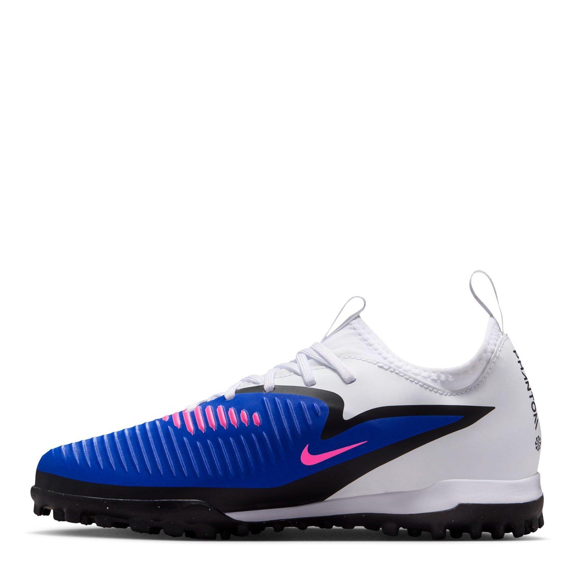 Blue/Wht/Pink - Nike - Phantom 6 Low Academy Juniors Astro Turf Football Boots - 2