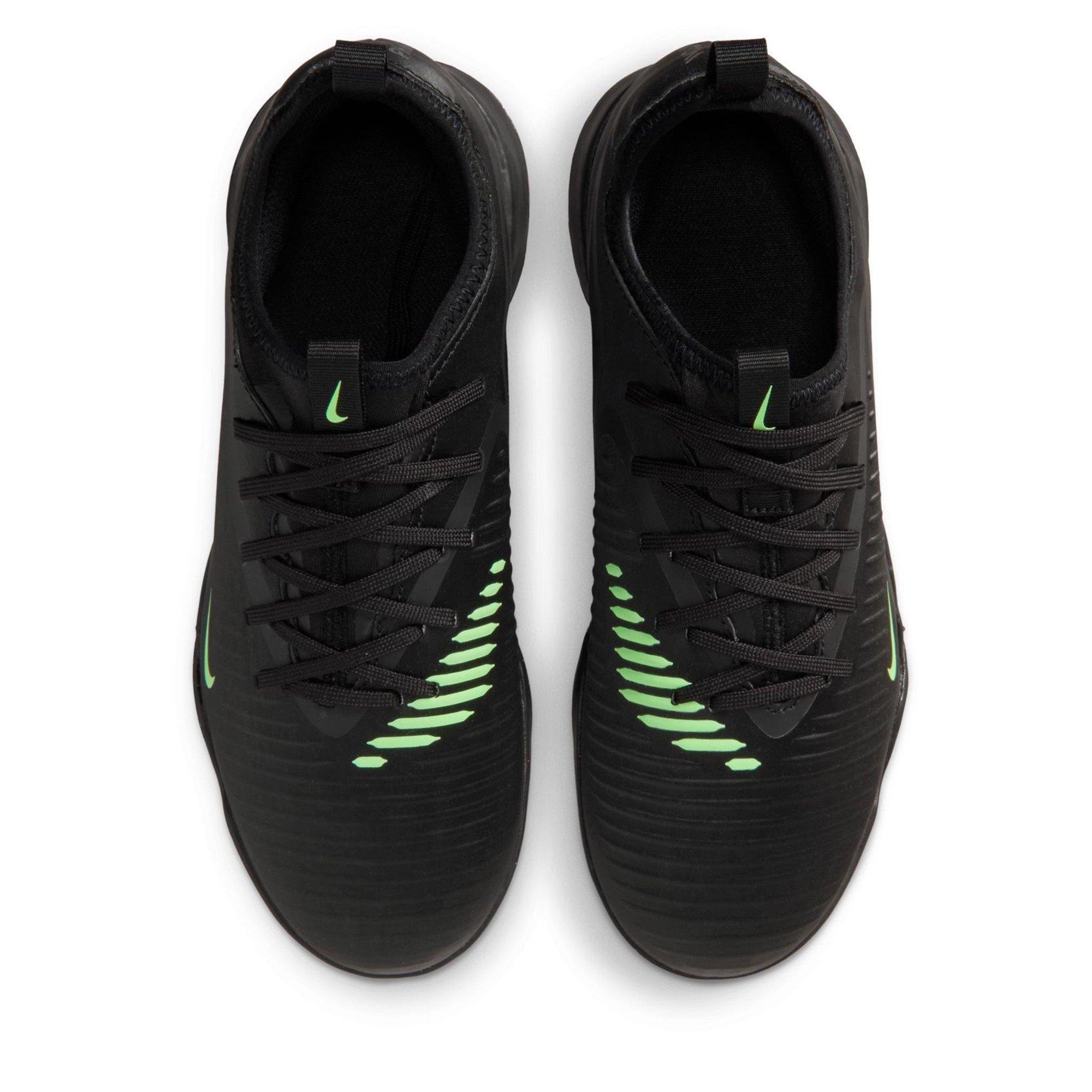 Zwart/Groen - Nike - Phantom 6 Low Academy Juniors Astro Turf Football Boots - 6