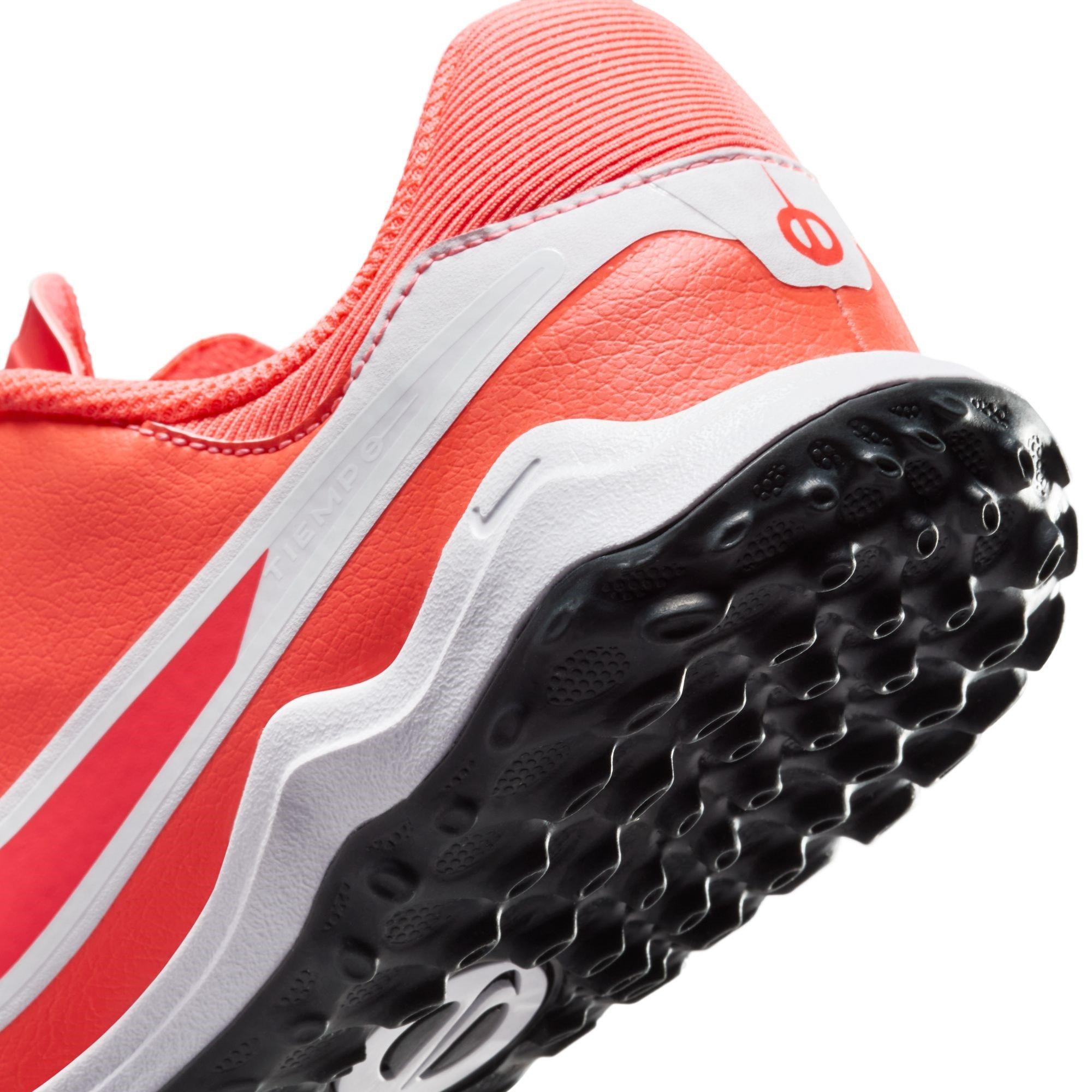 Rood/Wit - Nike - Tiempo Legend 10 Academy Juniors Astro Turf Football Boots - 8