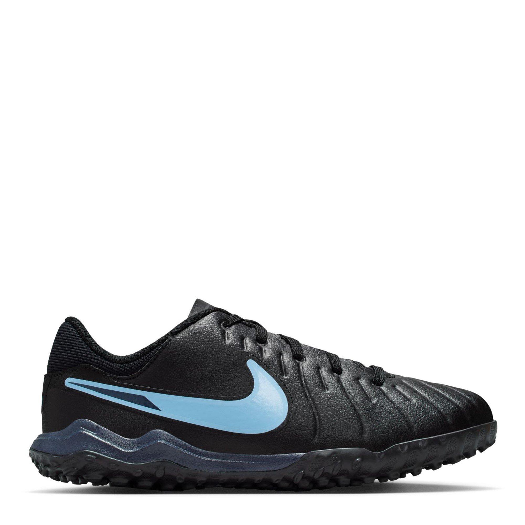 Nike Boys Tiempo Legend 10 Academy Juniors Astro Turf Football Boots - Black/Black - 1 (33)