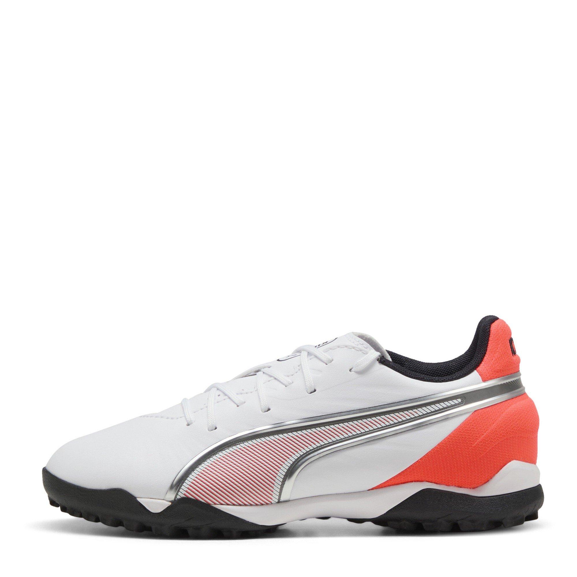 White-Glowing - Puma - Unisex Kids' King Match Astro Turf Football Boots - 2