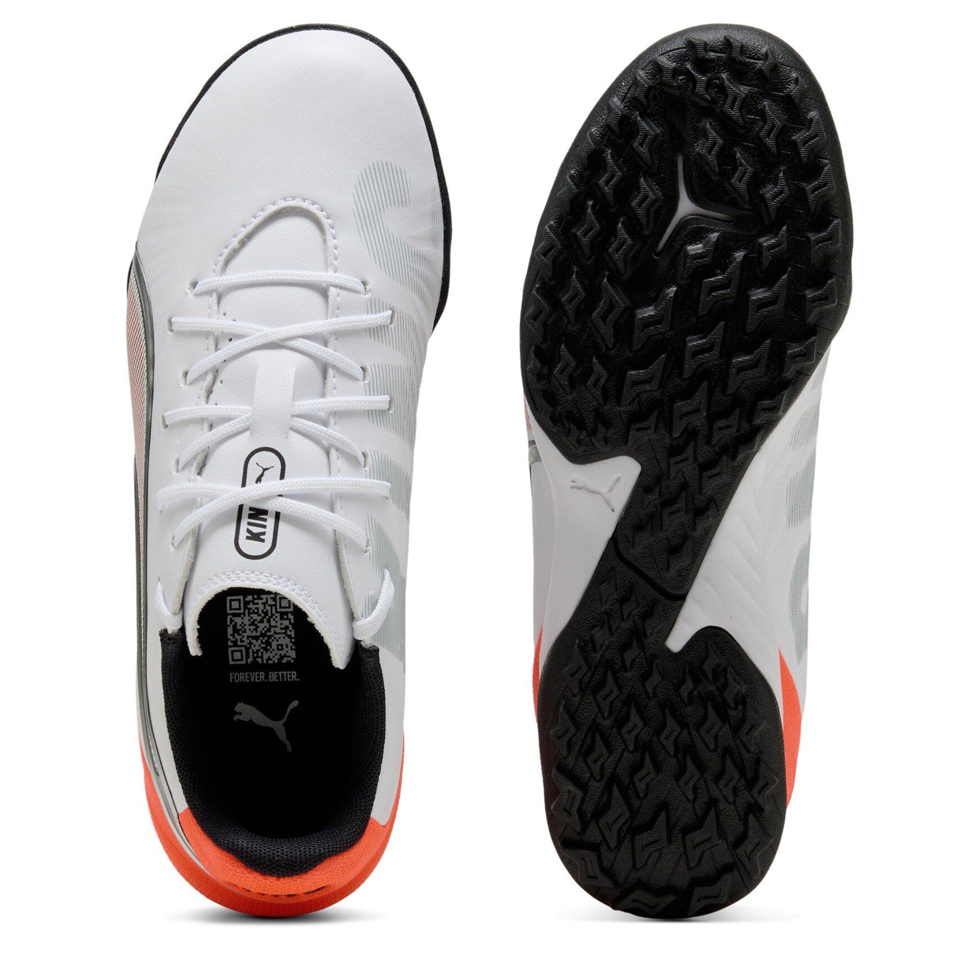 White-Glowing - Puma - Unisex Kids' King Match Astro Turf Football Boots - 3