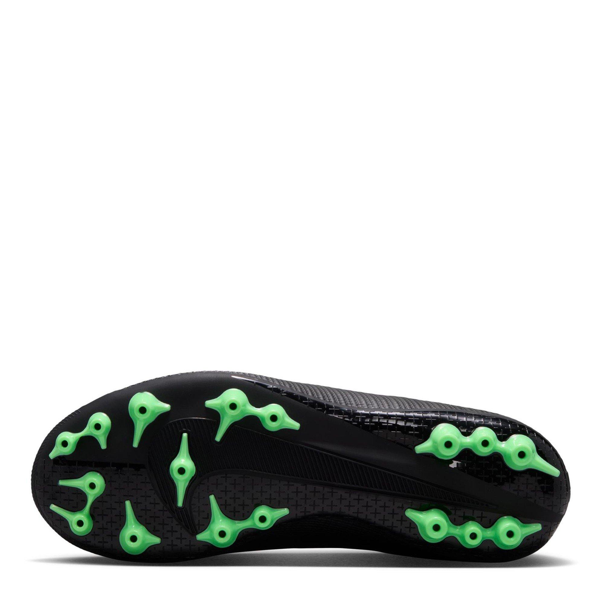 Sort/Grøn - Nike - Kids' Mercurial Astro Turf Football Boot - 3