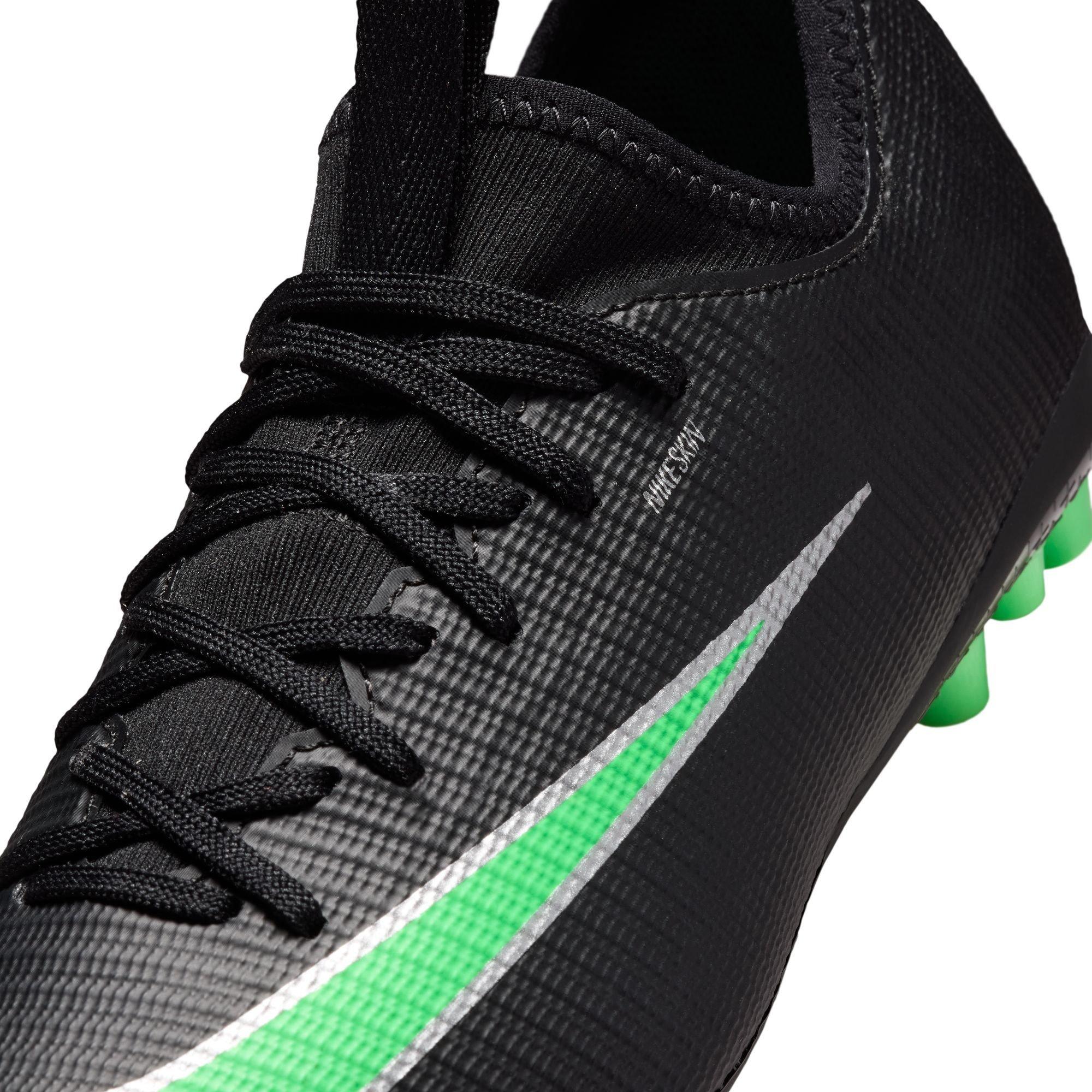 Sort/Grøn - Nike - Kids' Mercurial Astro Turf Football Boot - 7