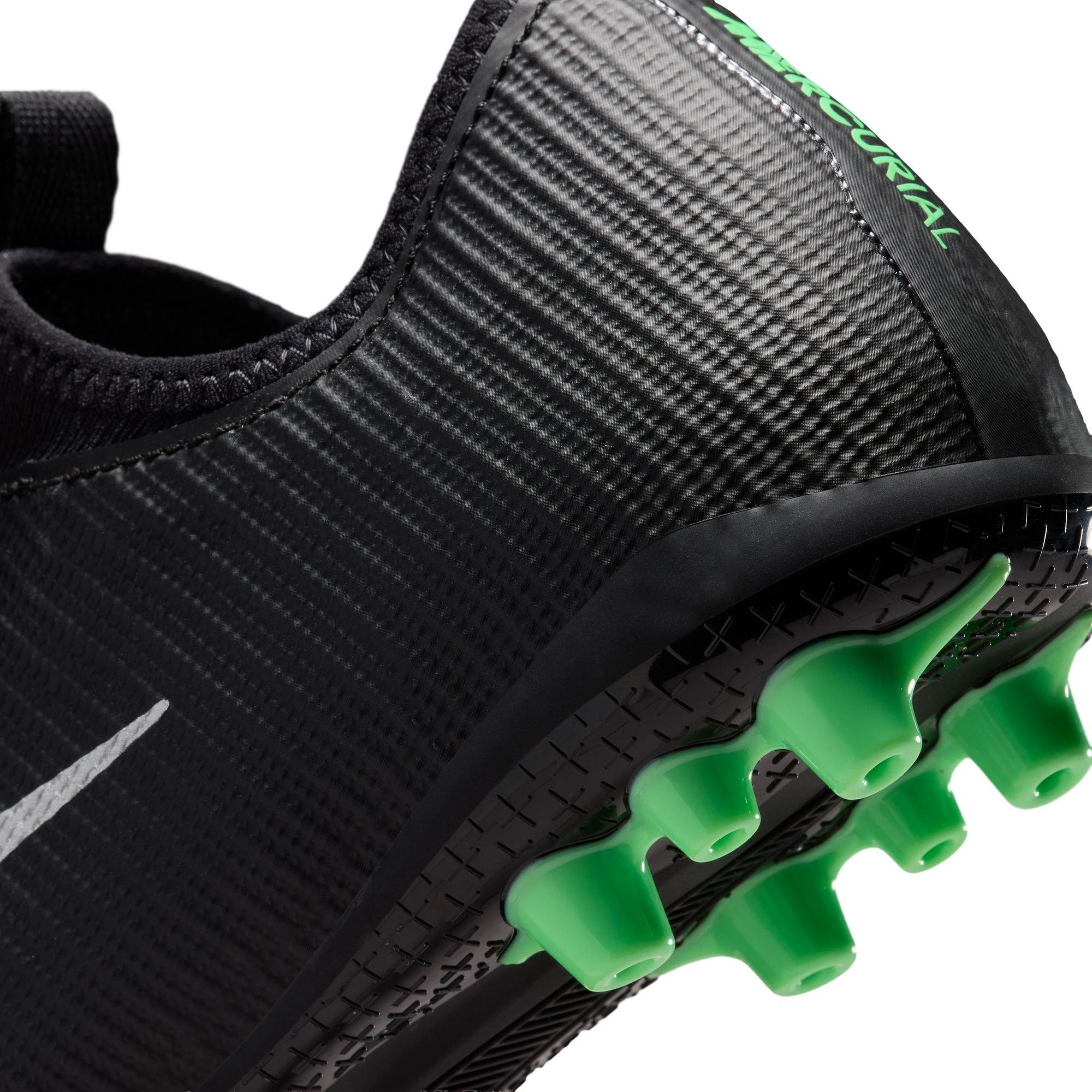 Sort/Grøn - Nike - Kids' Mercurial Astro Turf Football Boot - 8