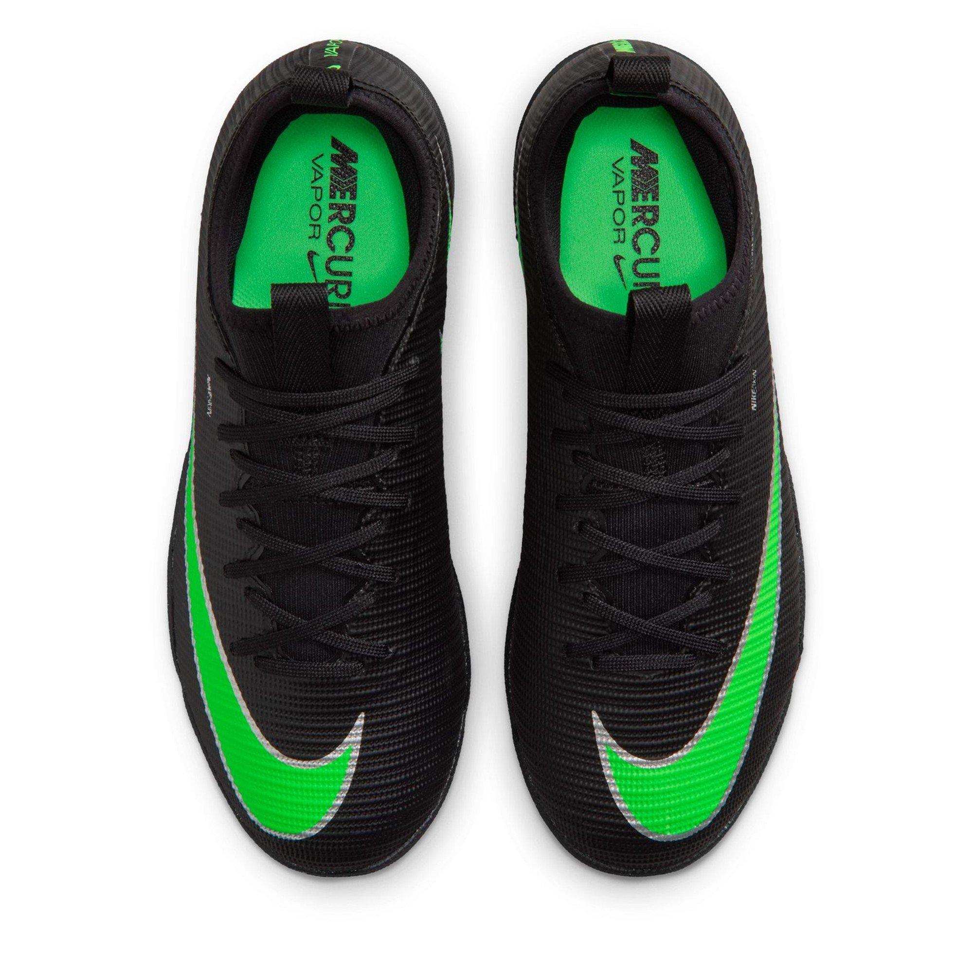 Black/Green - Nike - Kids' Mercurial Astro Turf Football Boot - 6