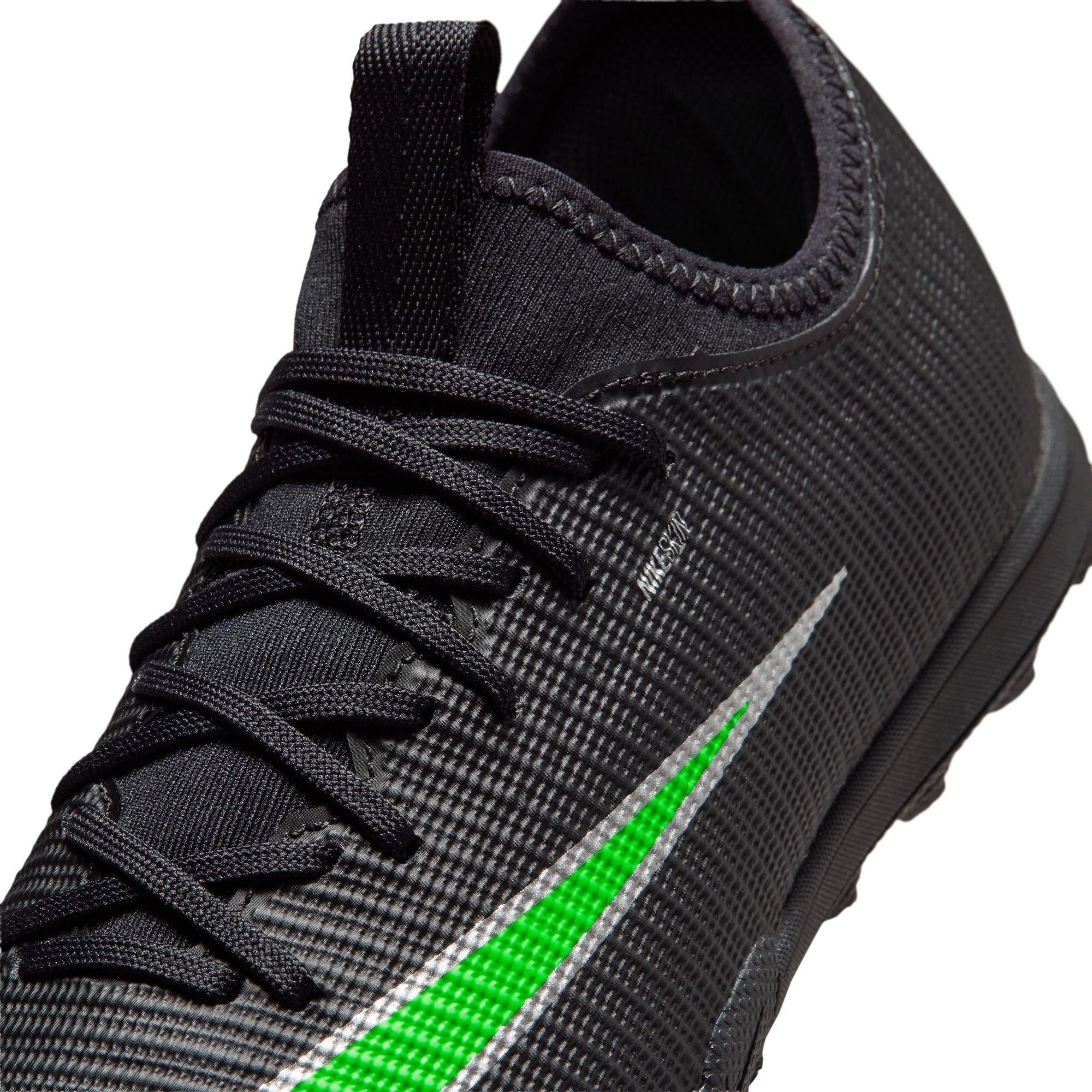 Black/Green - Nike - Kids' Mercurial Astro Turf Football Boot - 7