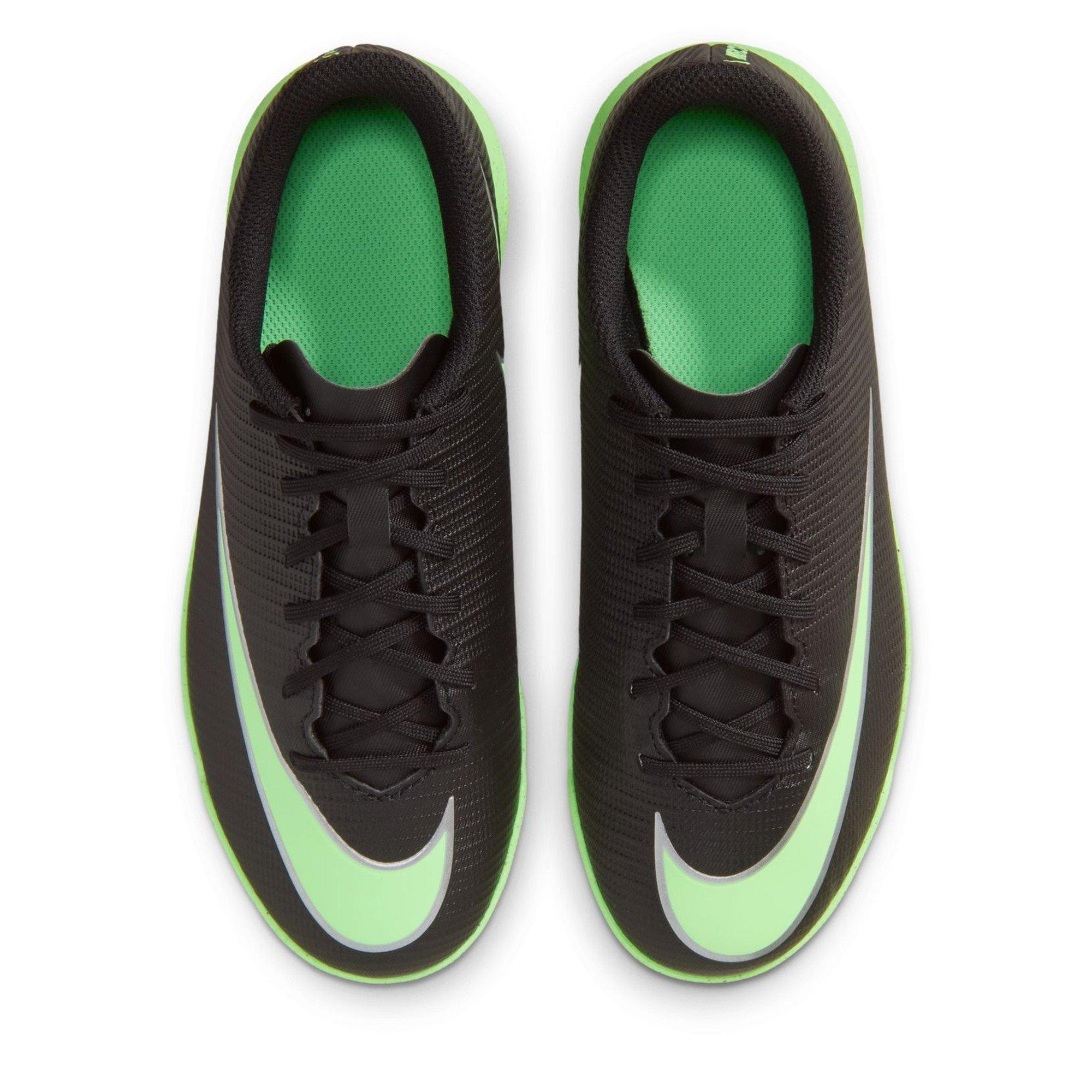 Black/Green - Nike - Kids' Mercurial Club Astro Turf Football Boot - 6