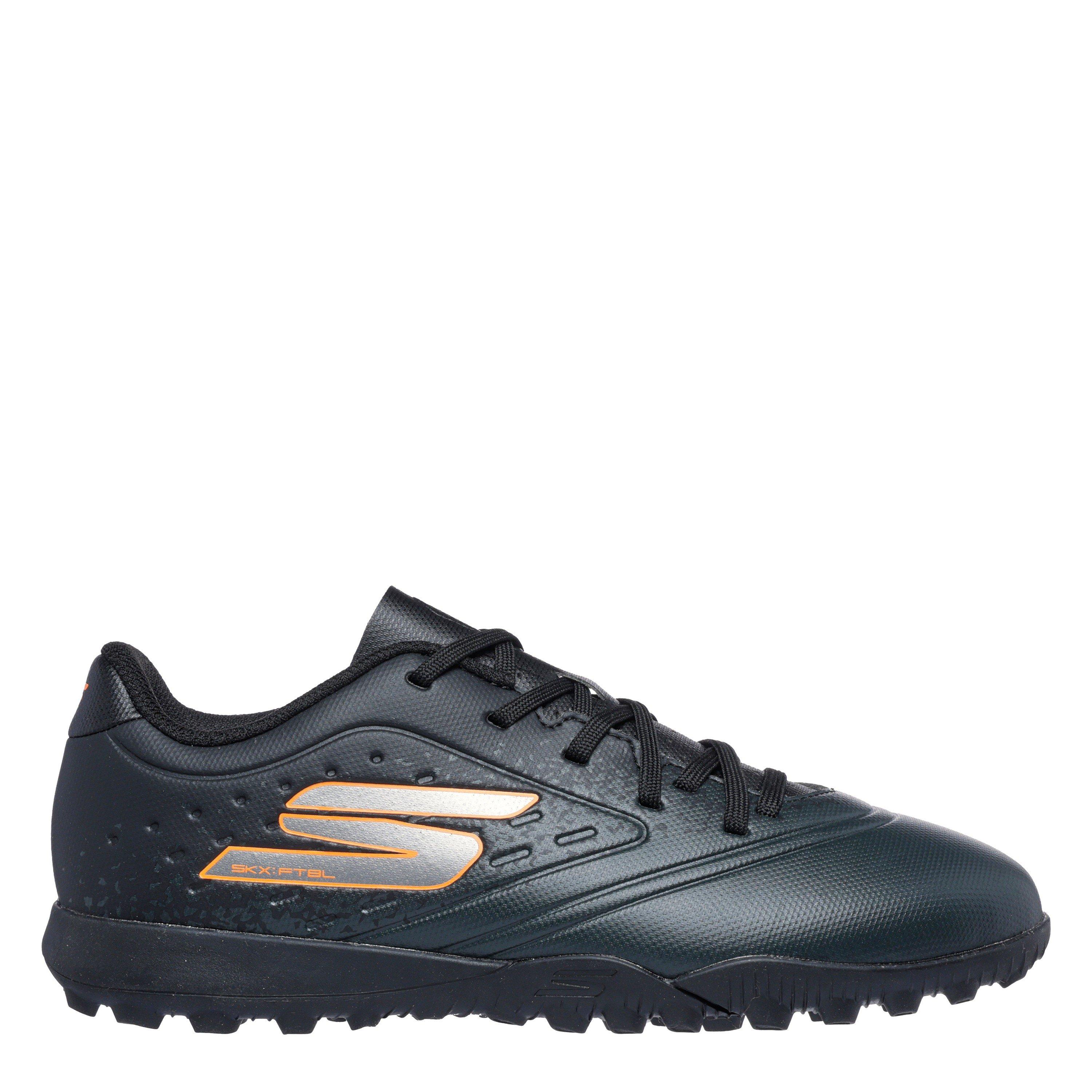 Skechers Boys Razor Junior Astro Turf Football Boots - Black/Orange - 3 (36)
