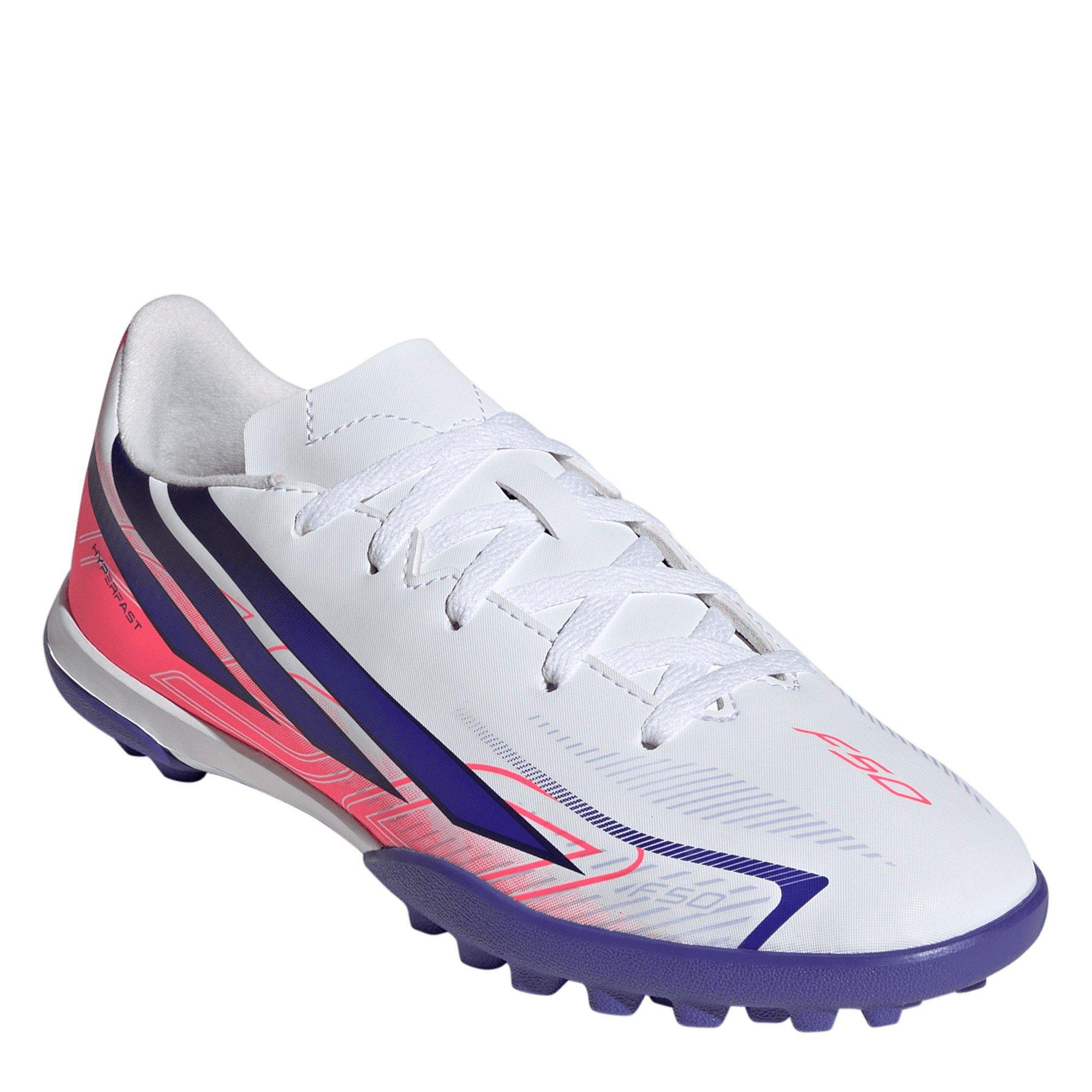 Bianco/Corallo - adidas - F50 Hyperfast Club Turf Football Boots Juniors - 3