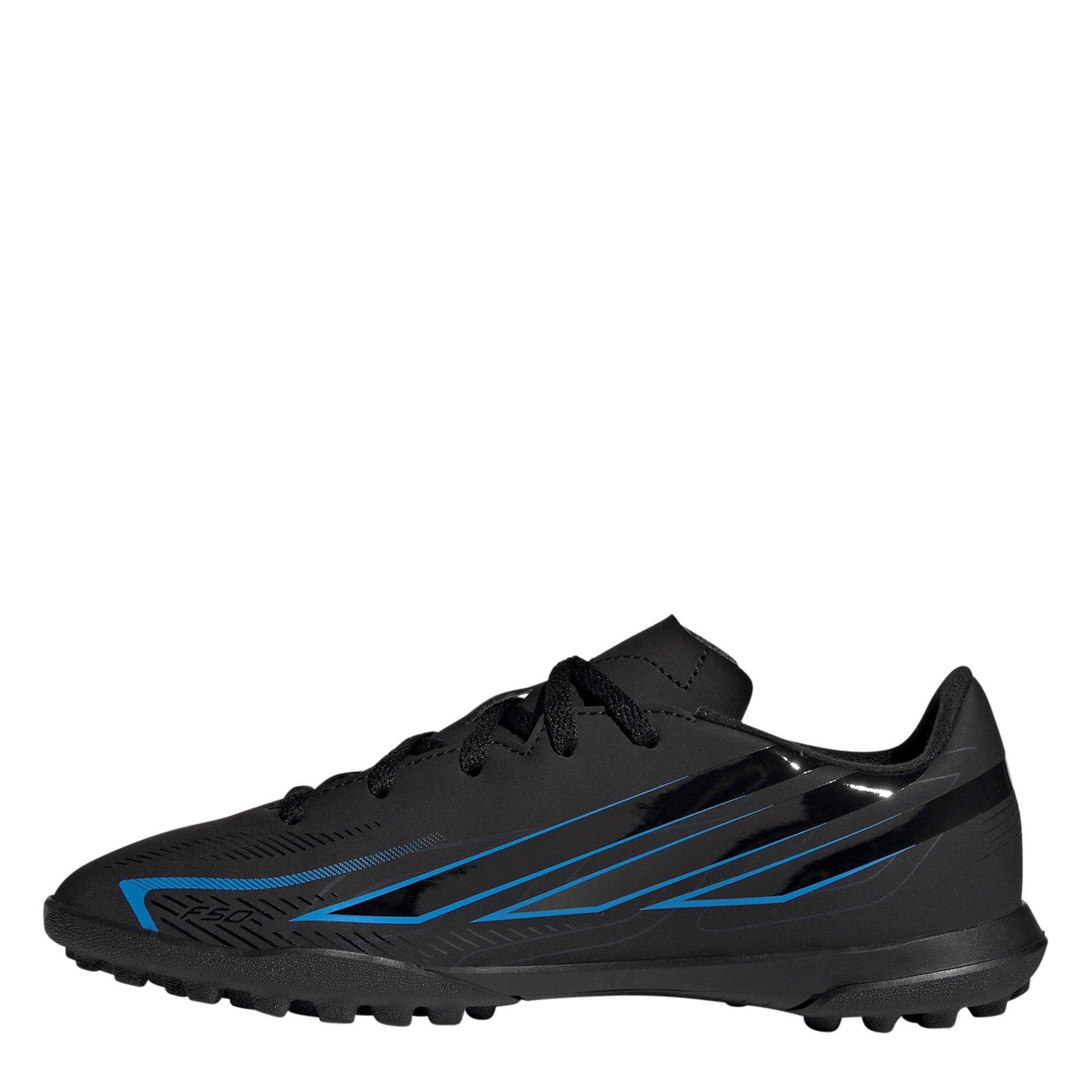 Black/Blue - adidas - F50 Hyperfast Club Turf Football Boots Juniors - 2