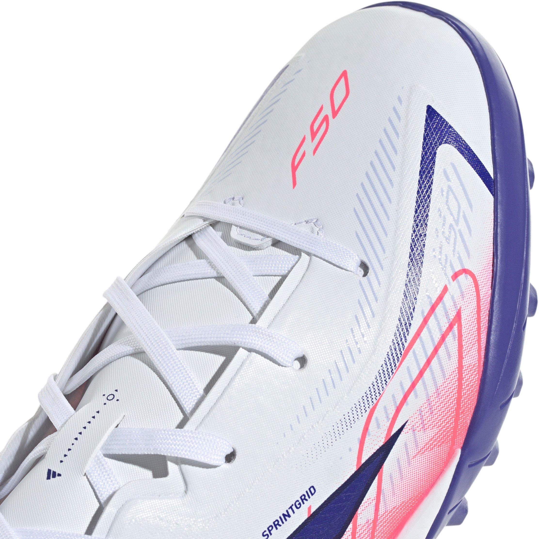 Bijelo/Koraljno - adidas - F50 Hyperfast League Turf Football Boots Juniors - 8