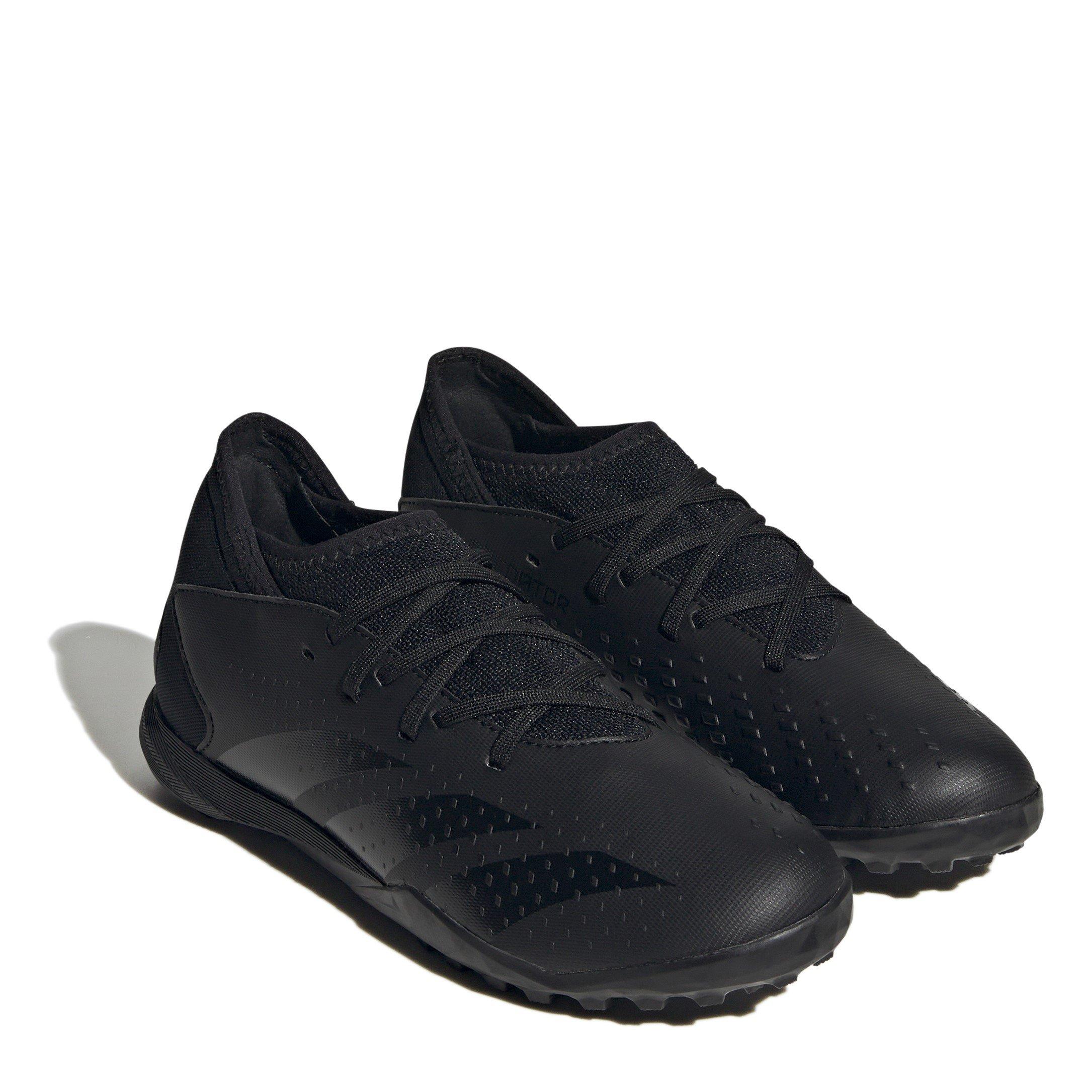 Black/Black - adidas - Predator Accuracy.3 Junior Astro Turf Trainers - 3