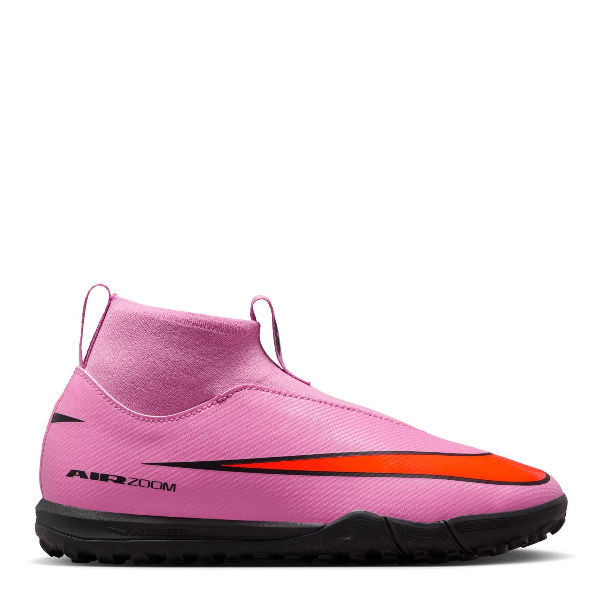 Pink/Black - Nike - Zoom Mercurial Superfly 10 Academy Junior Astro Turf Football Boots - 1