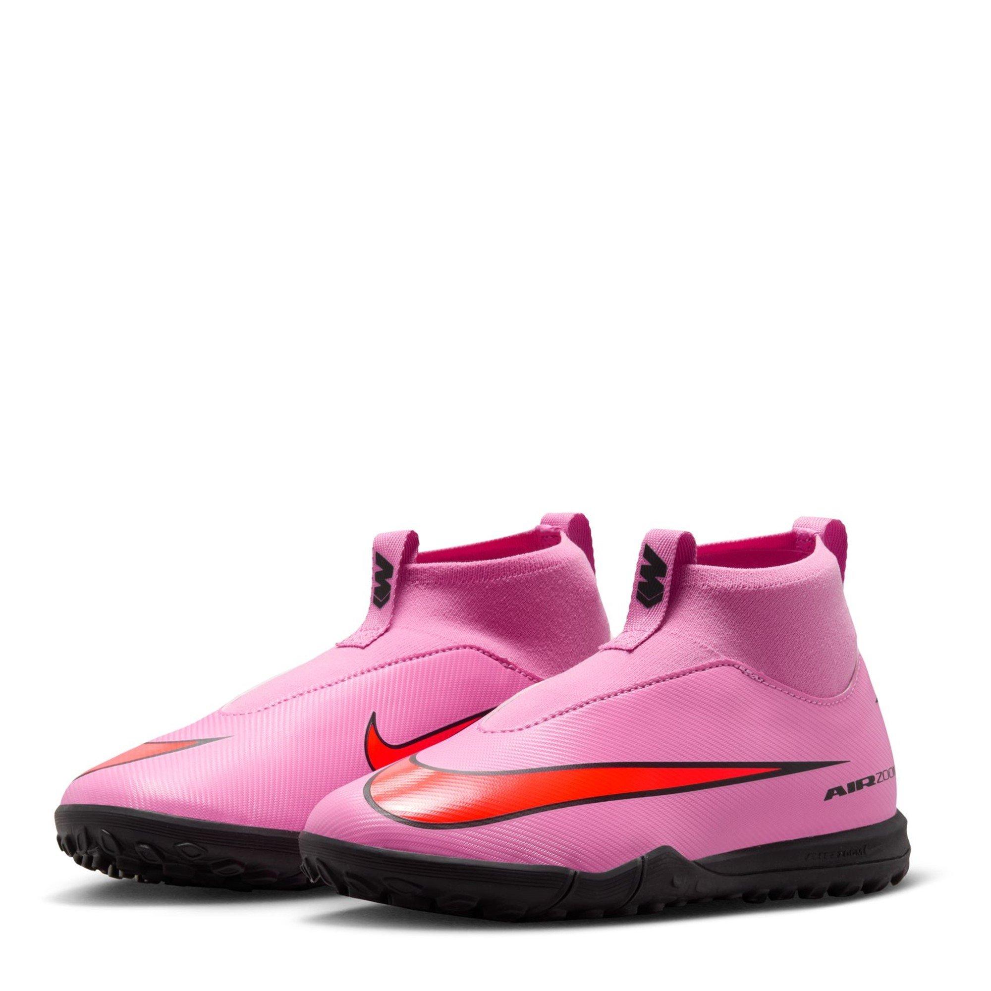 Pink/Black - Nike - Zoom Mercurial Superfly 10 Academy Junior Astro Turf Football Boots - 4