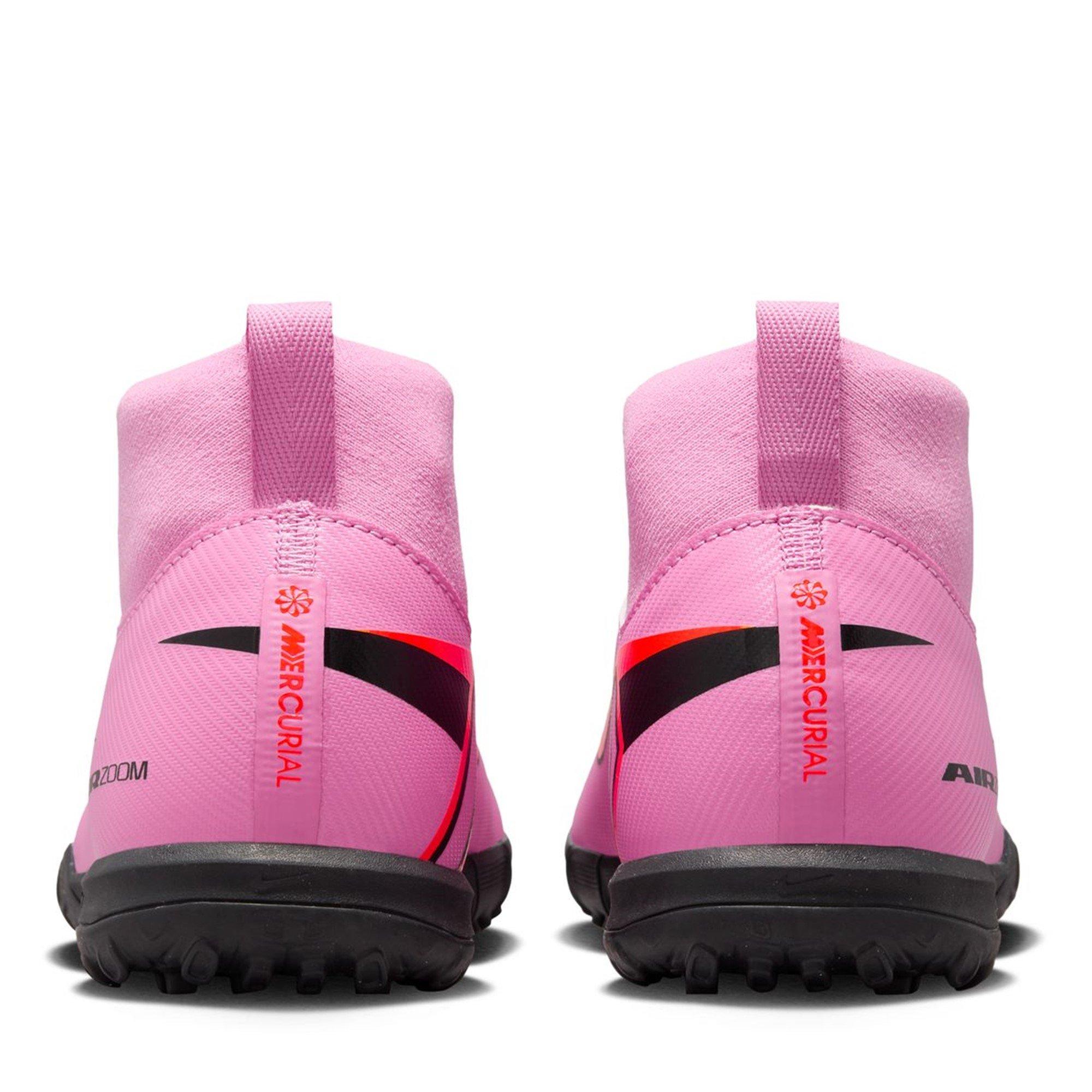 Pink/Black - Nike - Zoom Mercurial Superfly 10 Academy Junior Astro Turf Football Boots - 5