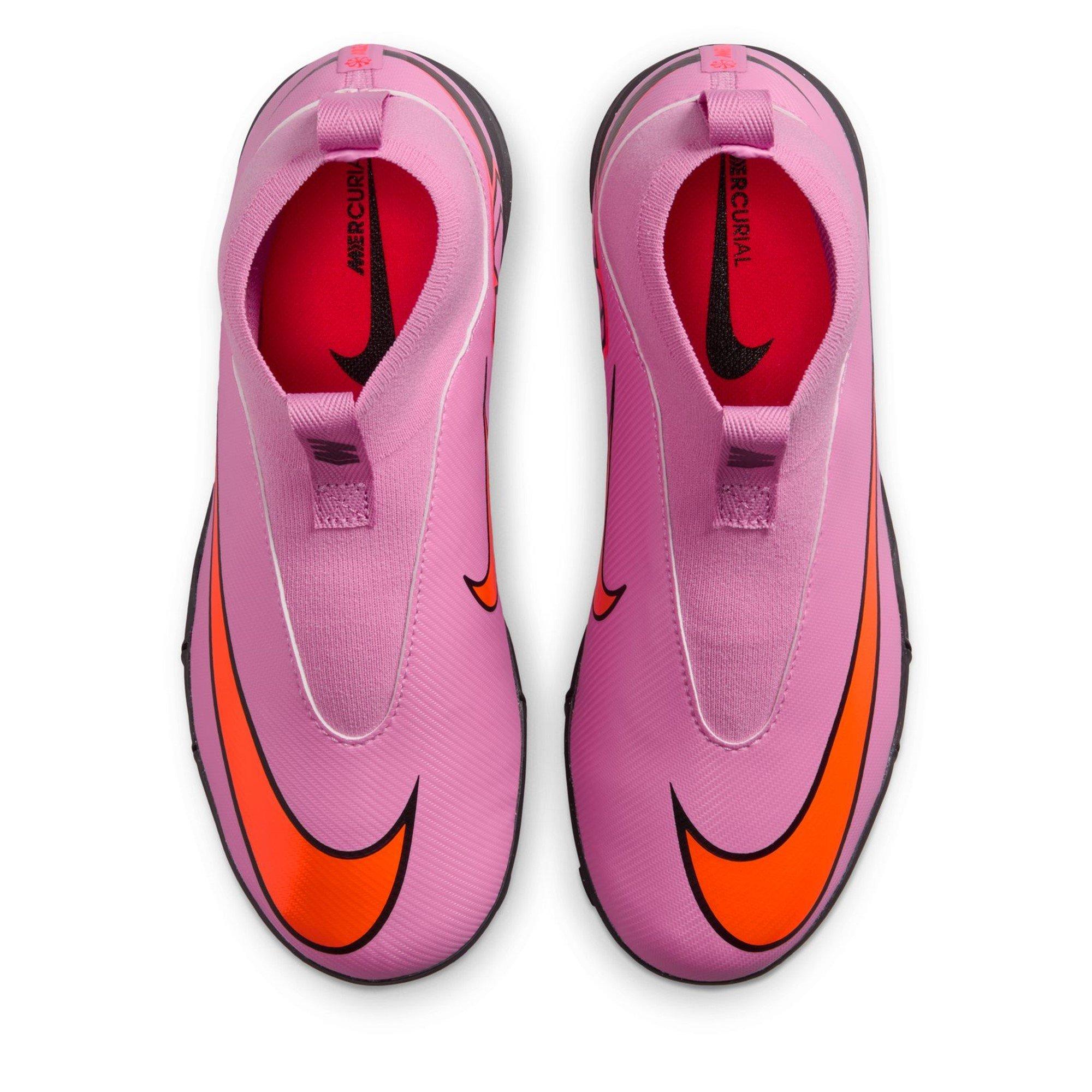 Pink/Black - Nike - Zoom Mercurial Superfly 10 Academy Junior Astro Turf Football Boots - 6