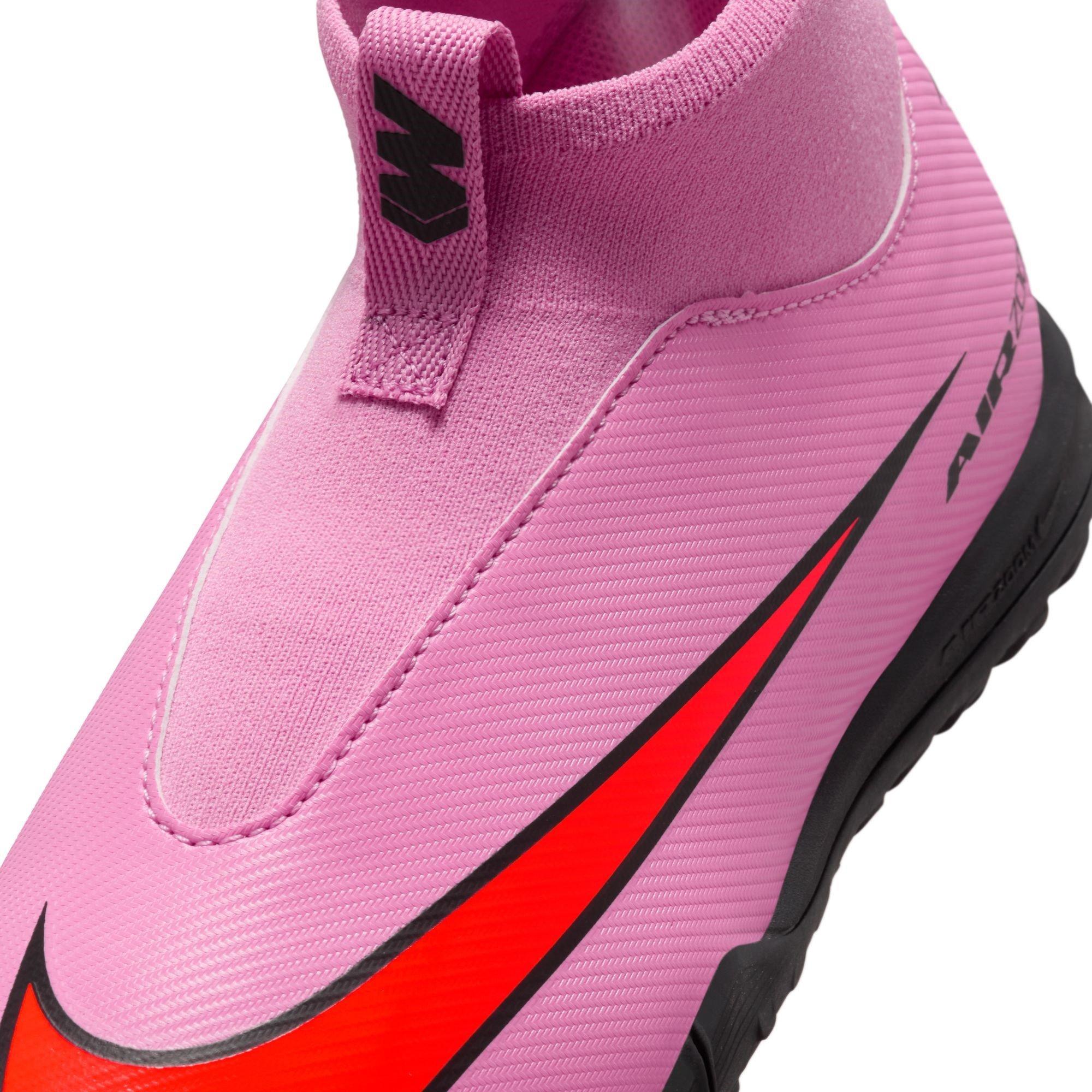 Pink/Black - Nike - Zoom Mercurial Superfly 10 Academy Junior Astro Turf Football Boots - 7