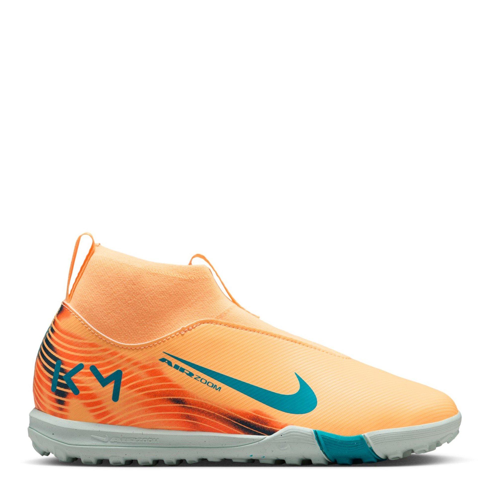 Nike Boys Zoom Mercurial Superfly 10 Academy Junior Astro Turf Football Boots - Orange/Melon - 5.5 (38.5)