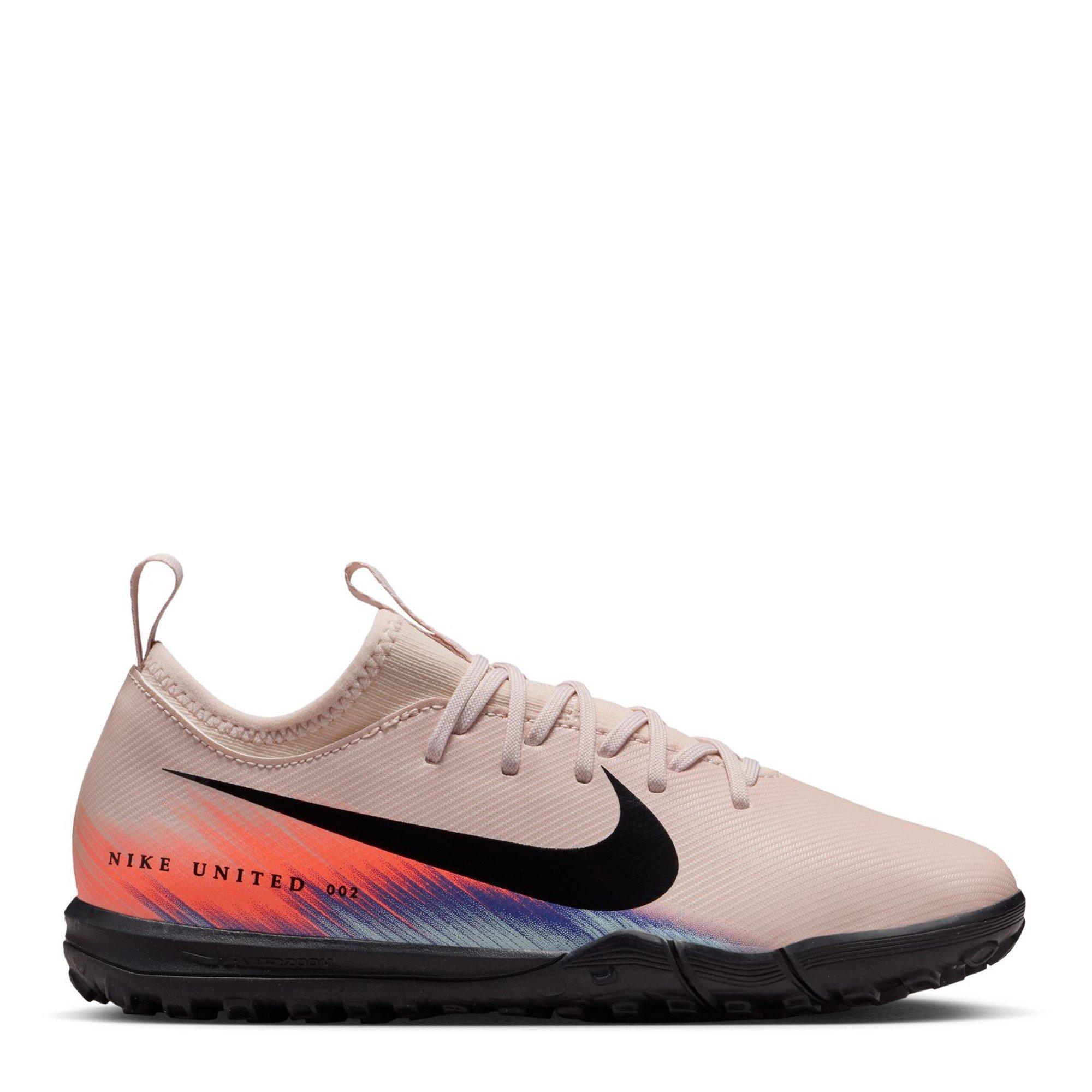 Nike Boys Zoom Mercurial Vapor 16 Academy Juniors Astro Turf Football Boots - Pink/Blue - 2 (34)