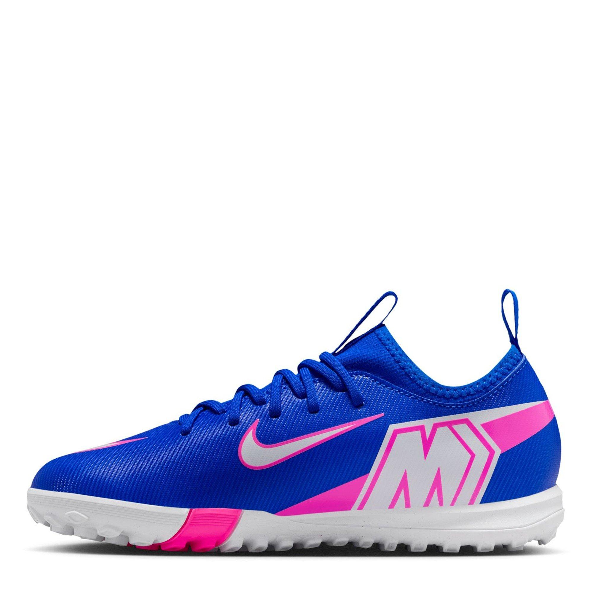 Blue/Wht/Pink - Nike - Zoom Mercurial Vapor 16 Academy Juniors Astro Turf Football Boots - 2