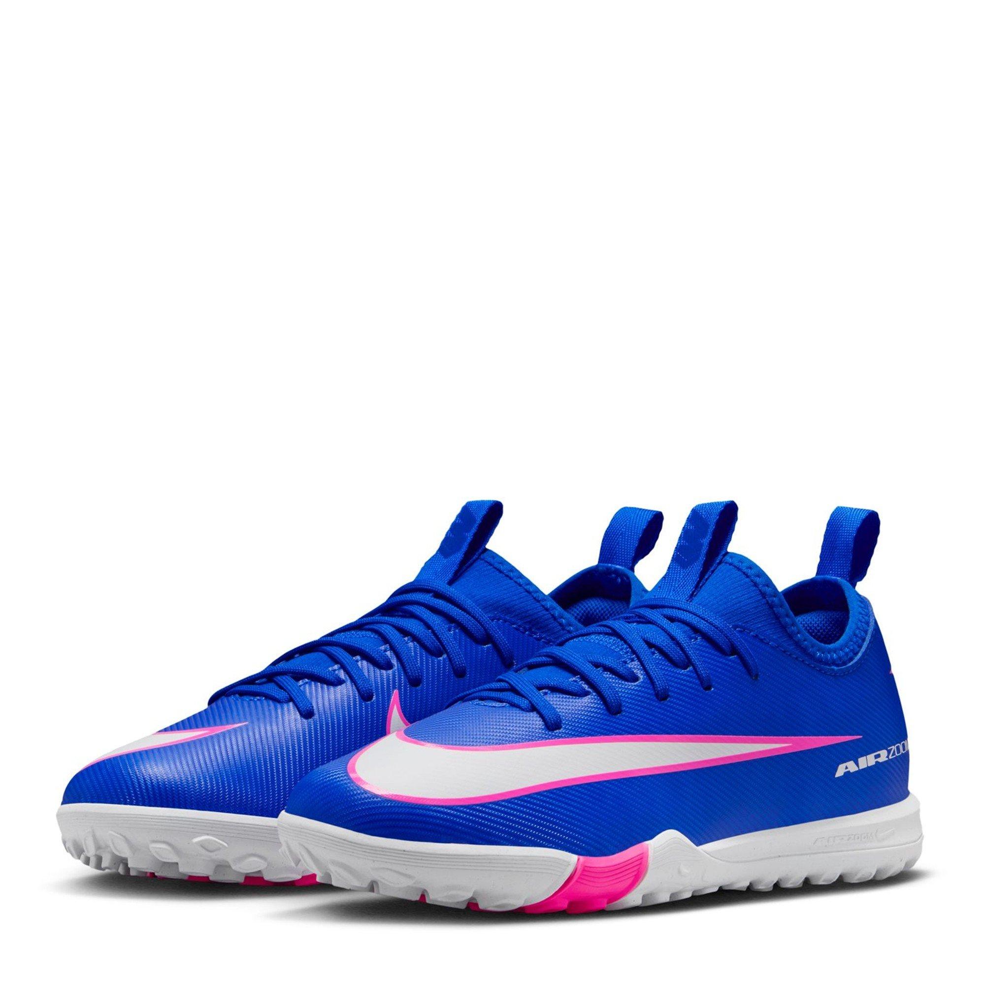 Blue/Wht/Pink - Nike - Zoom Mercurial Vapor 16 Academy Juniors Astro Turf Football Boots - 4