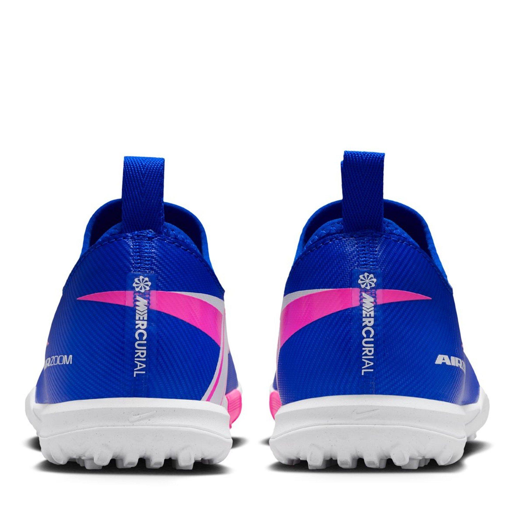 Blue/Wht/Pink - Nike - Zoom Mercurial Vapor 16 Academy Juniors Astro Turf Football Boots - 5