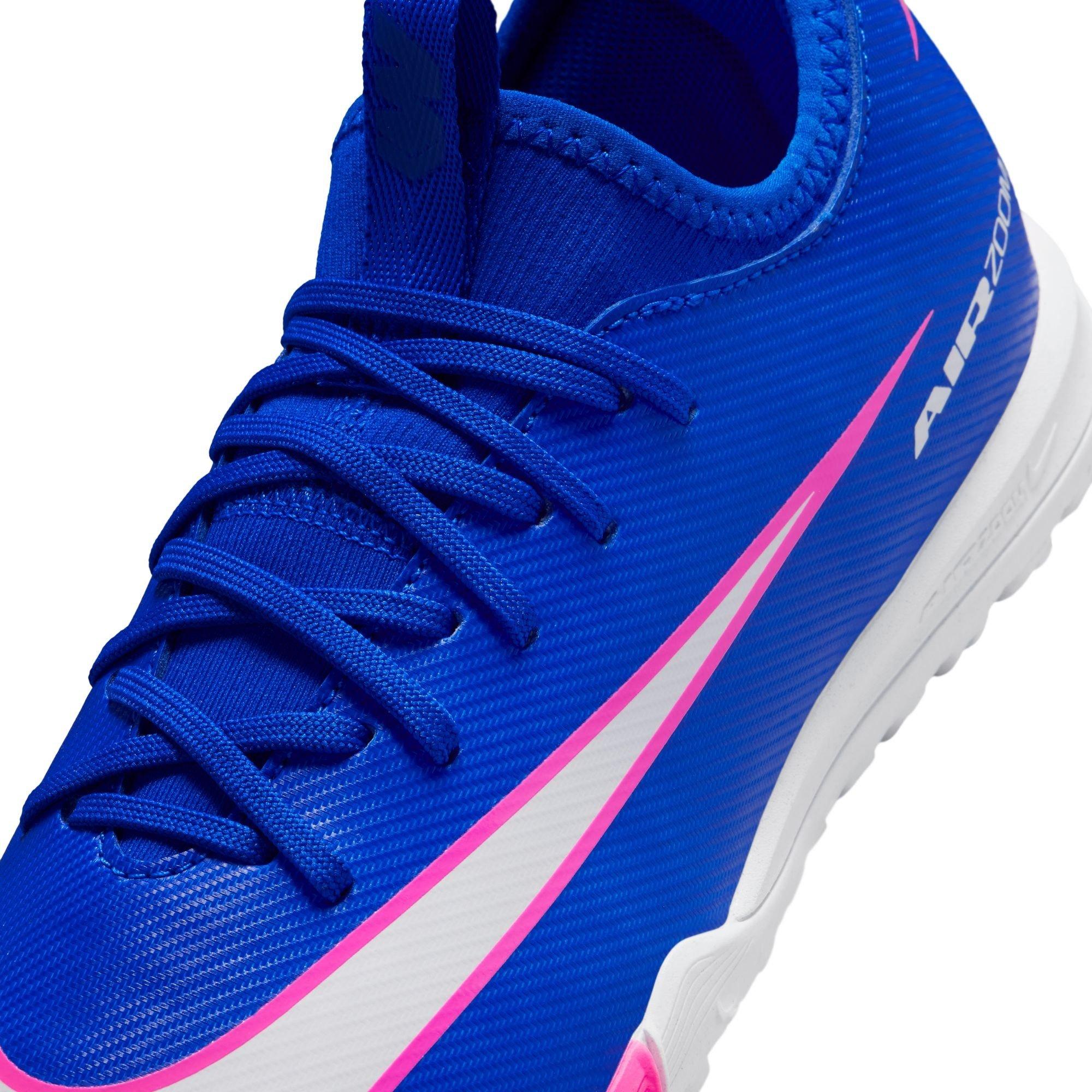 Blue/Wht/Pink - Nike - Zoom Mercurial Vapor 16 Academy Juniors Astro Turf Football Boots - 7