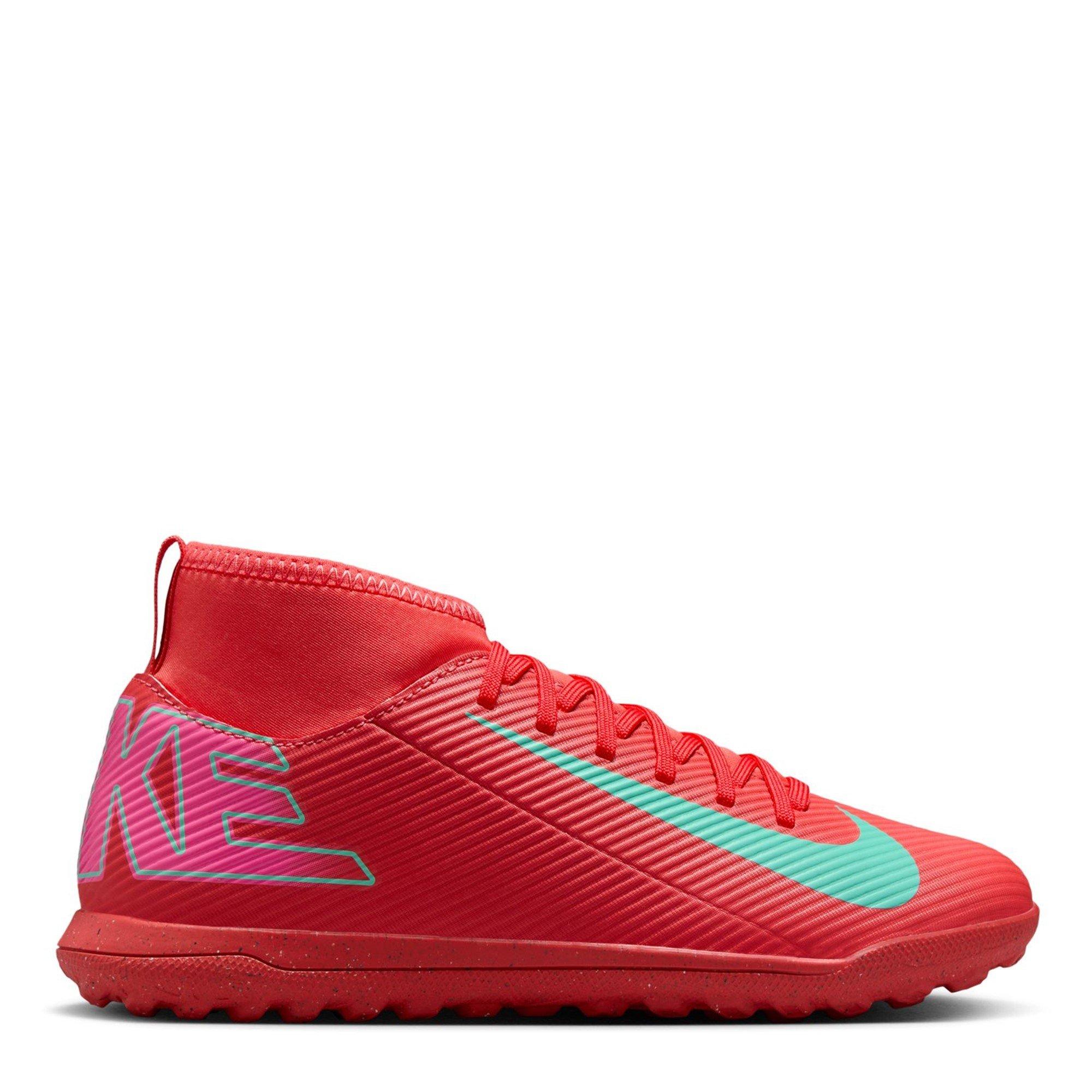 Red/Green - Nike - Mercurial Superfly 10 Club Juniors Astro Turf Football Boots - 1