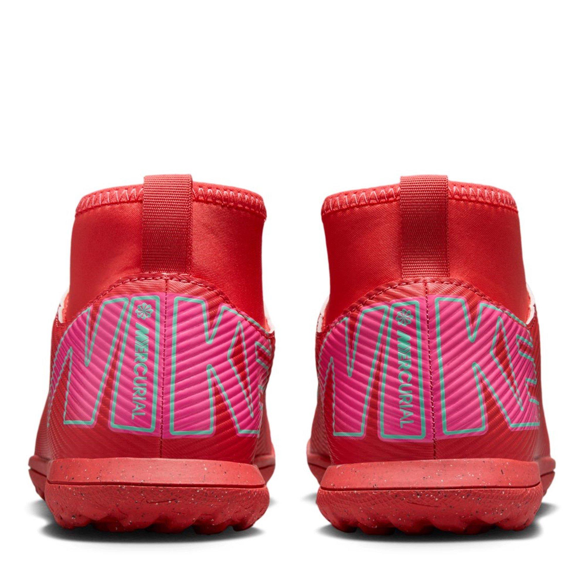 Vermelho/Verde - Nike - Mercurial Superfly 10 Club Juniors Astro Turf Football Boots - 5
