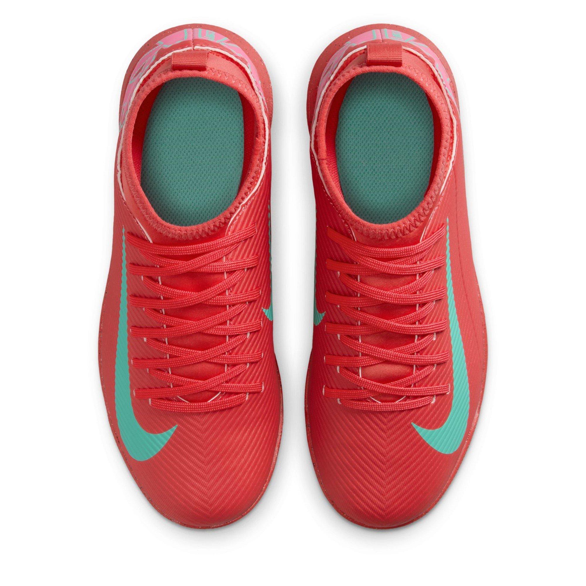 Vermelho/Verde - Nike - Mercurial Superfly 10 Club Juniors Astro Turf Football Boots - 6