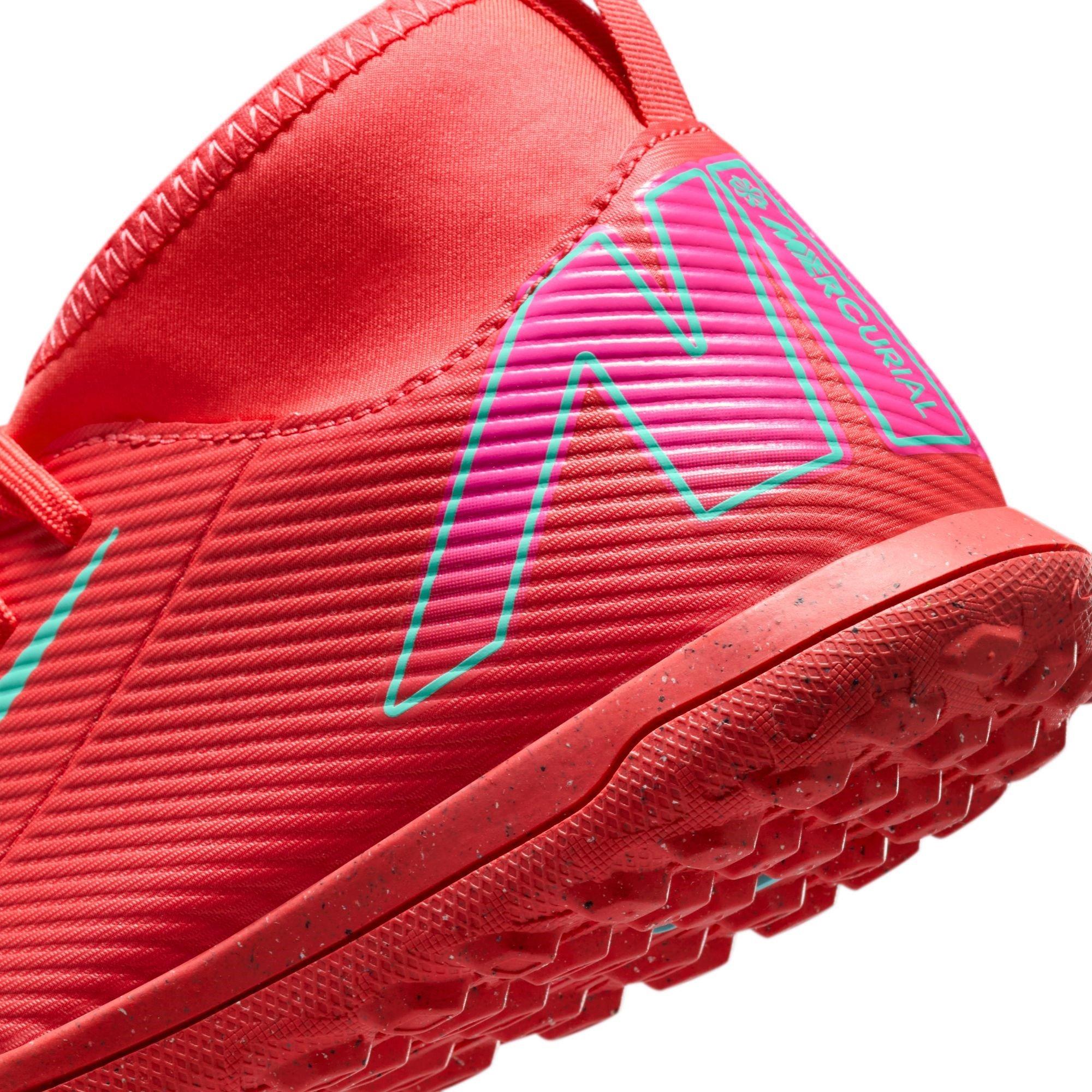 Vermelho/Verde - Nike - Mercurial Superfly 10 Club Juniors Astro Turf Football Boots - 8