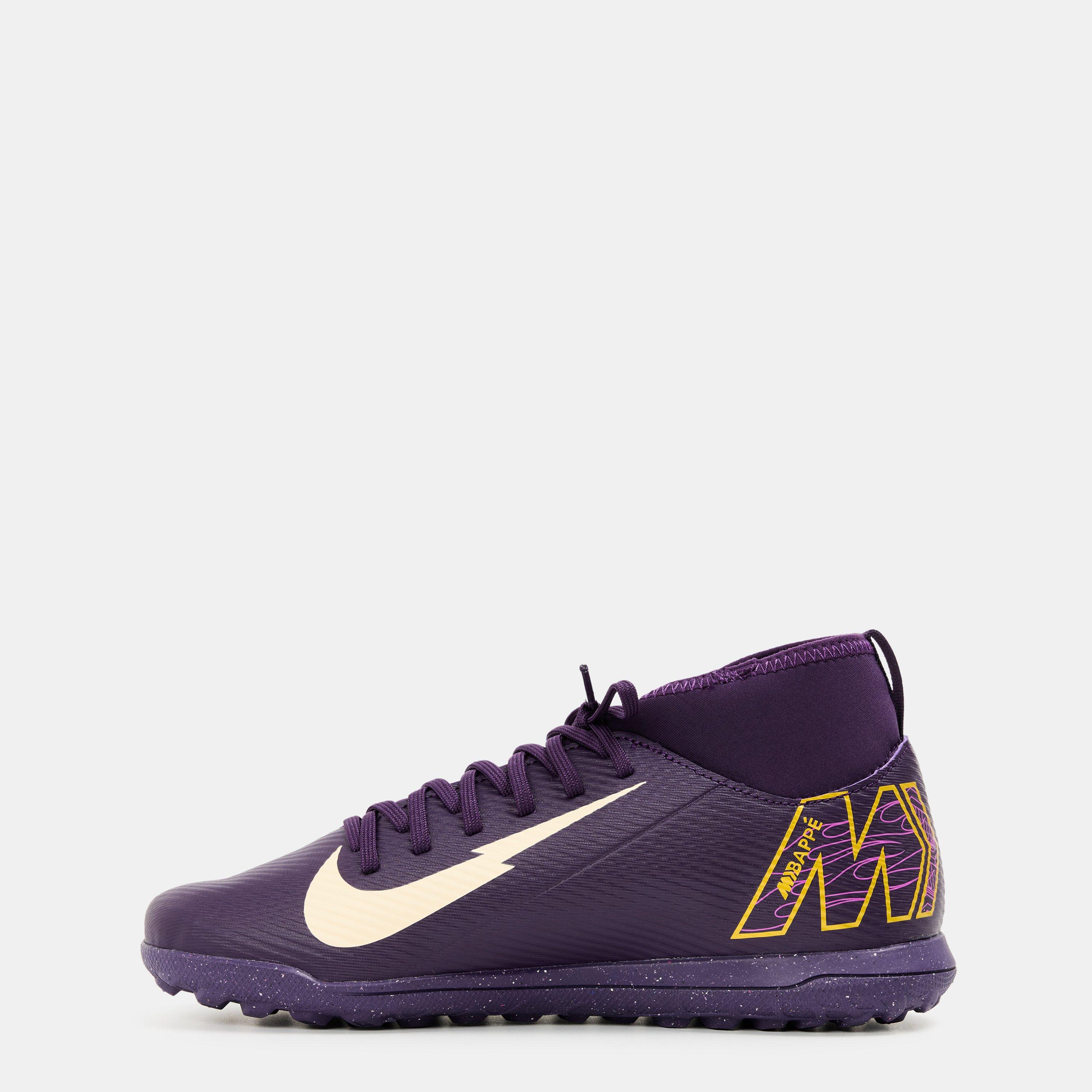 Paars/Ivoor - Nike - Mercurial Superfly 10 Club Juniors Astro Turf Football Boots - 2
