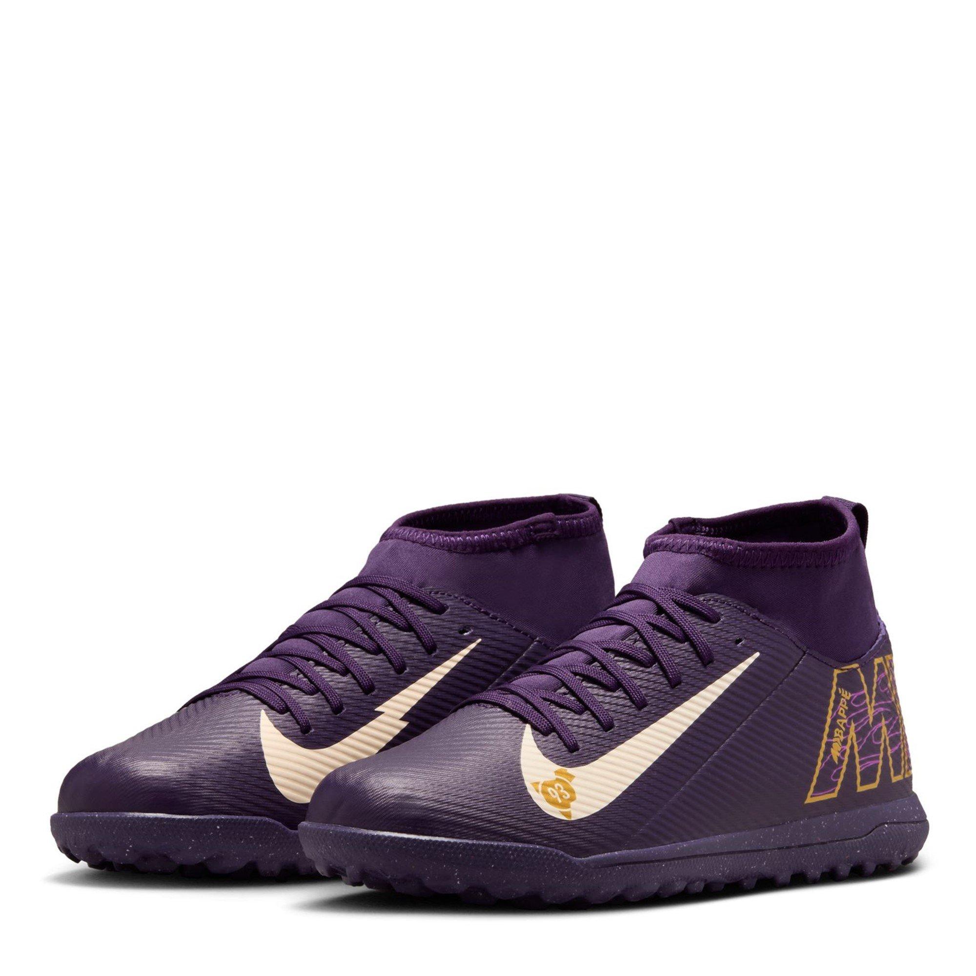 Paars/Ivoor - Nike - Mercurial Superfly 10 Club Juniors Astro Turf Football Boots - 4