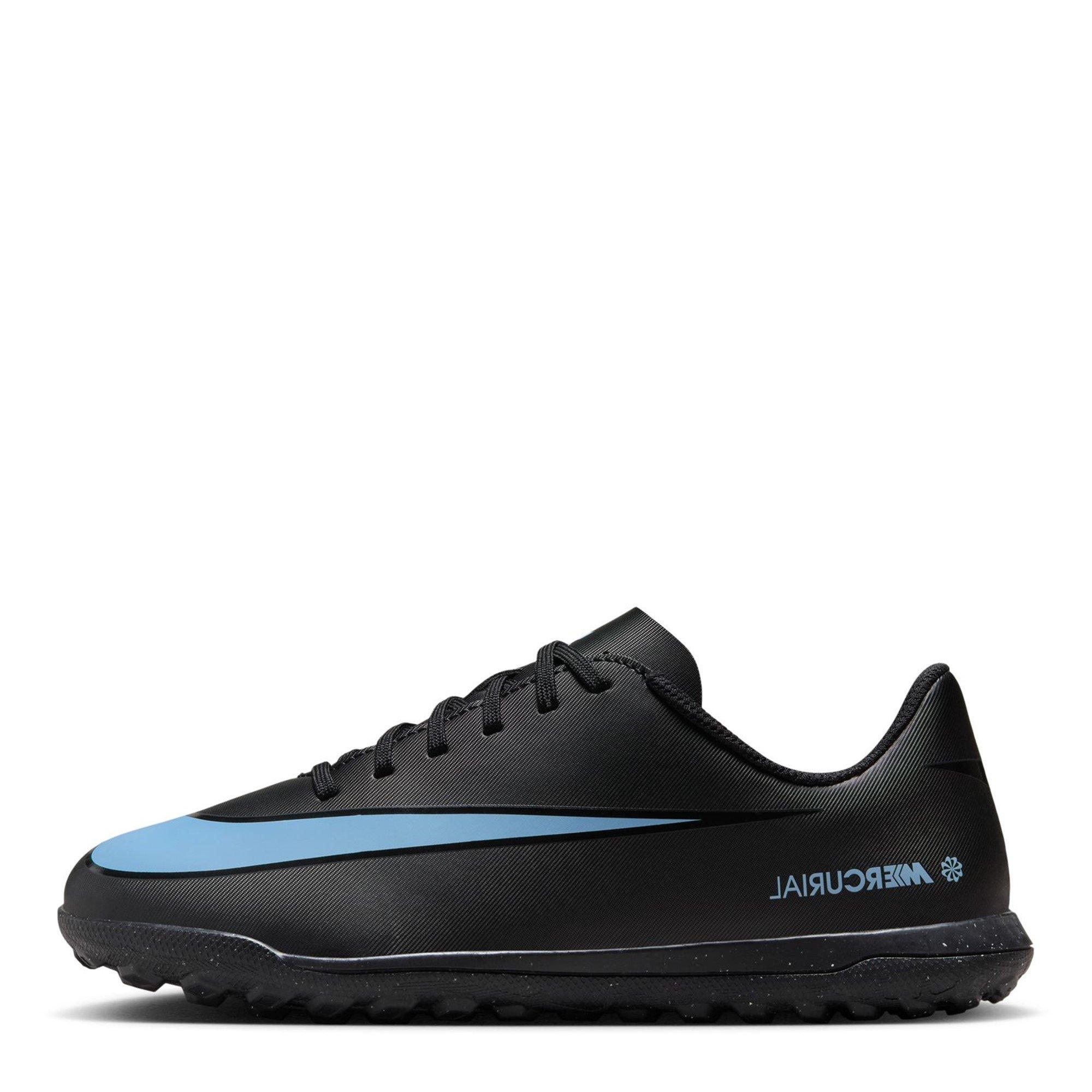 Nike Boys Mercurial Vapor 16 Club Juniors Astro Turf Football Boots - Black/Blue - 2 (34)