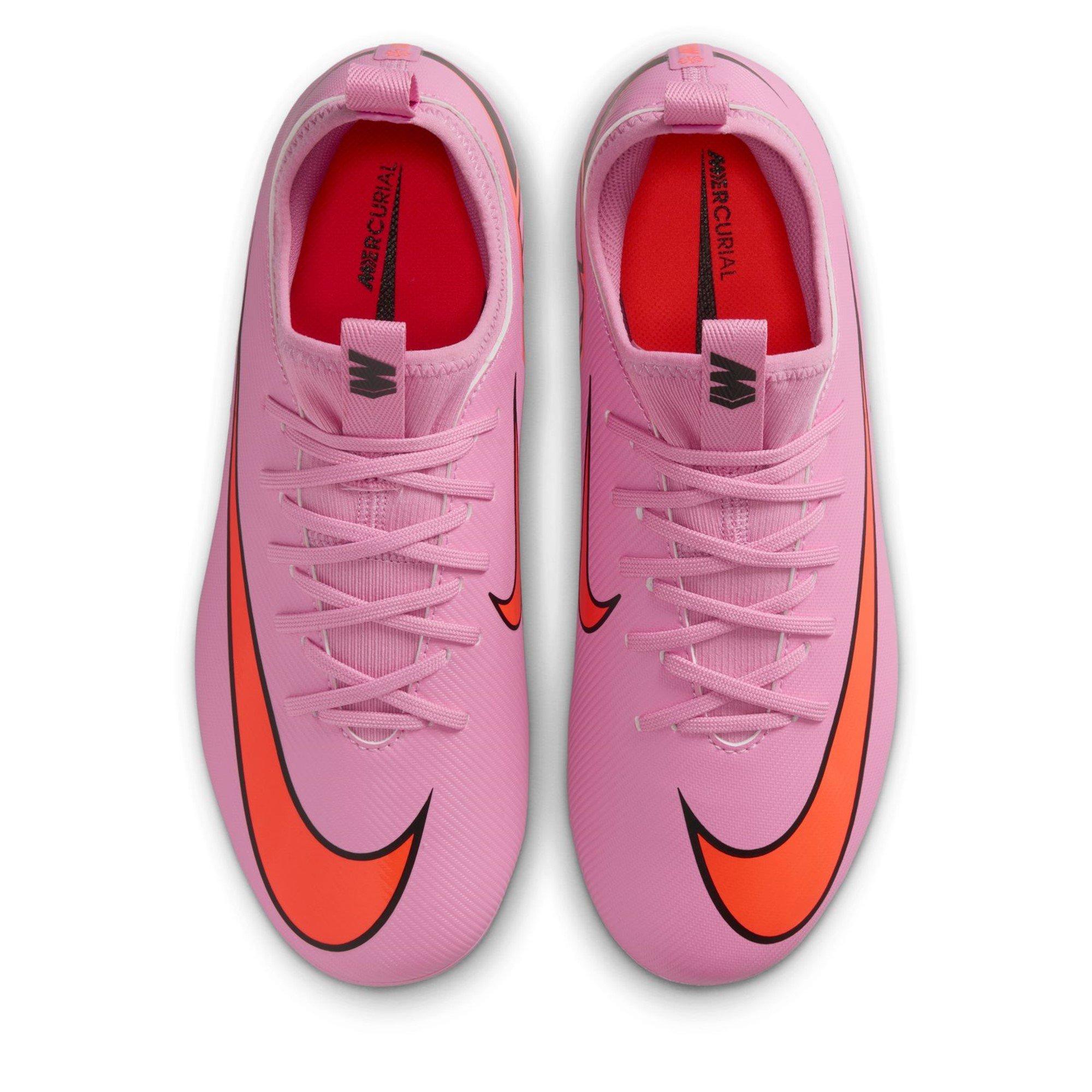 Lyserød/sort - Nike - Zoom Mercurial Vapor 16 Academy Juniors Artificial Ground Football Boots - 6